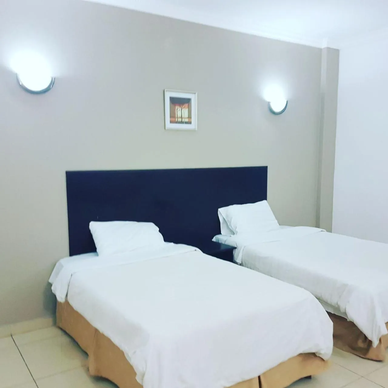 Bed in Hotel Al-Khalil Matola