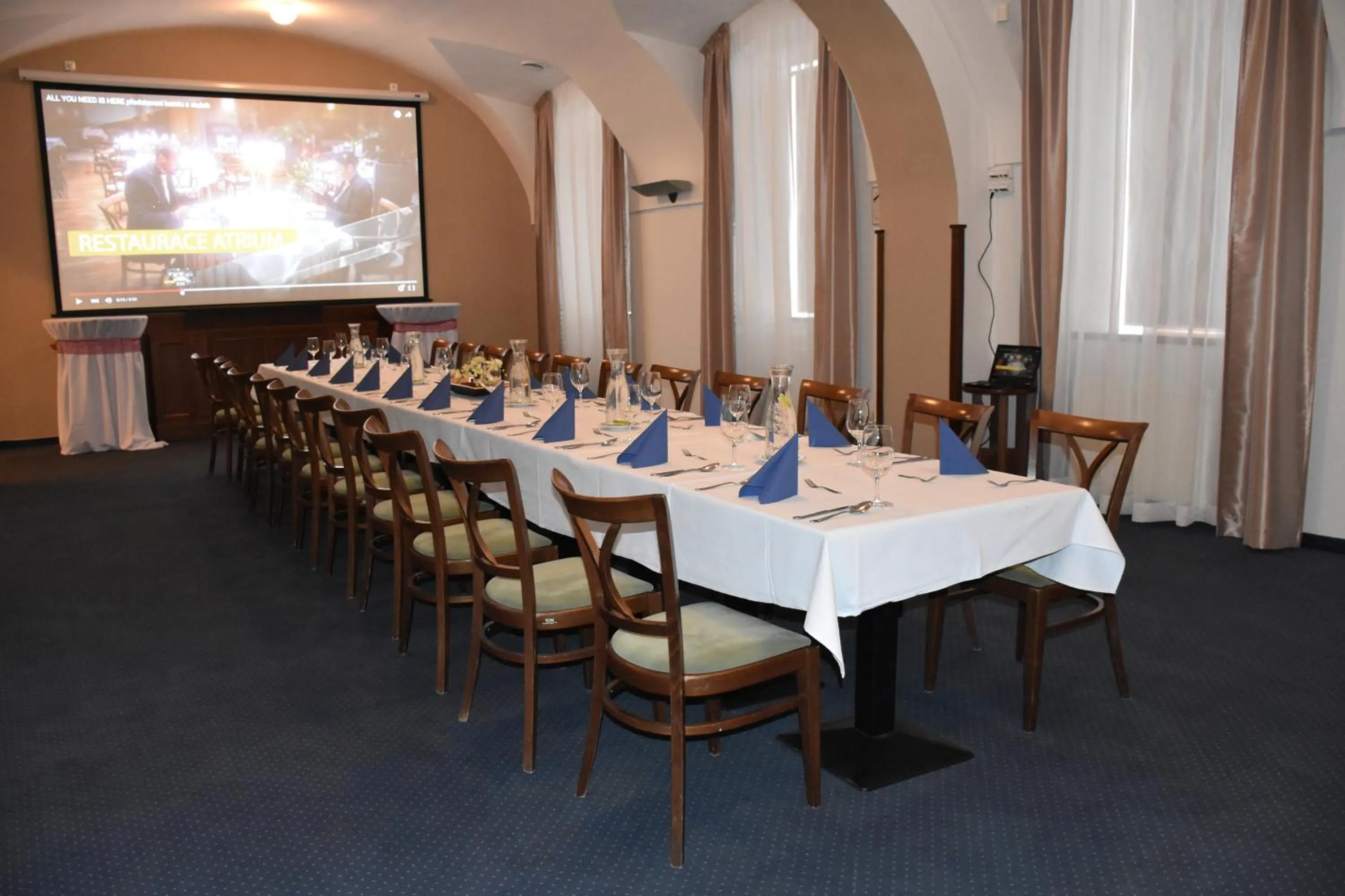 Seating area in Hejtmanský dvůr