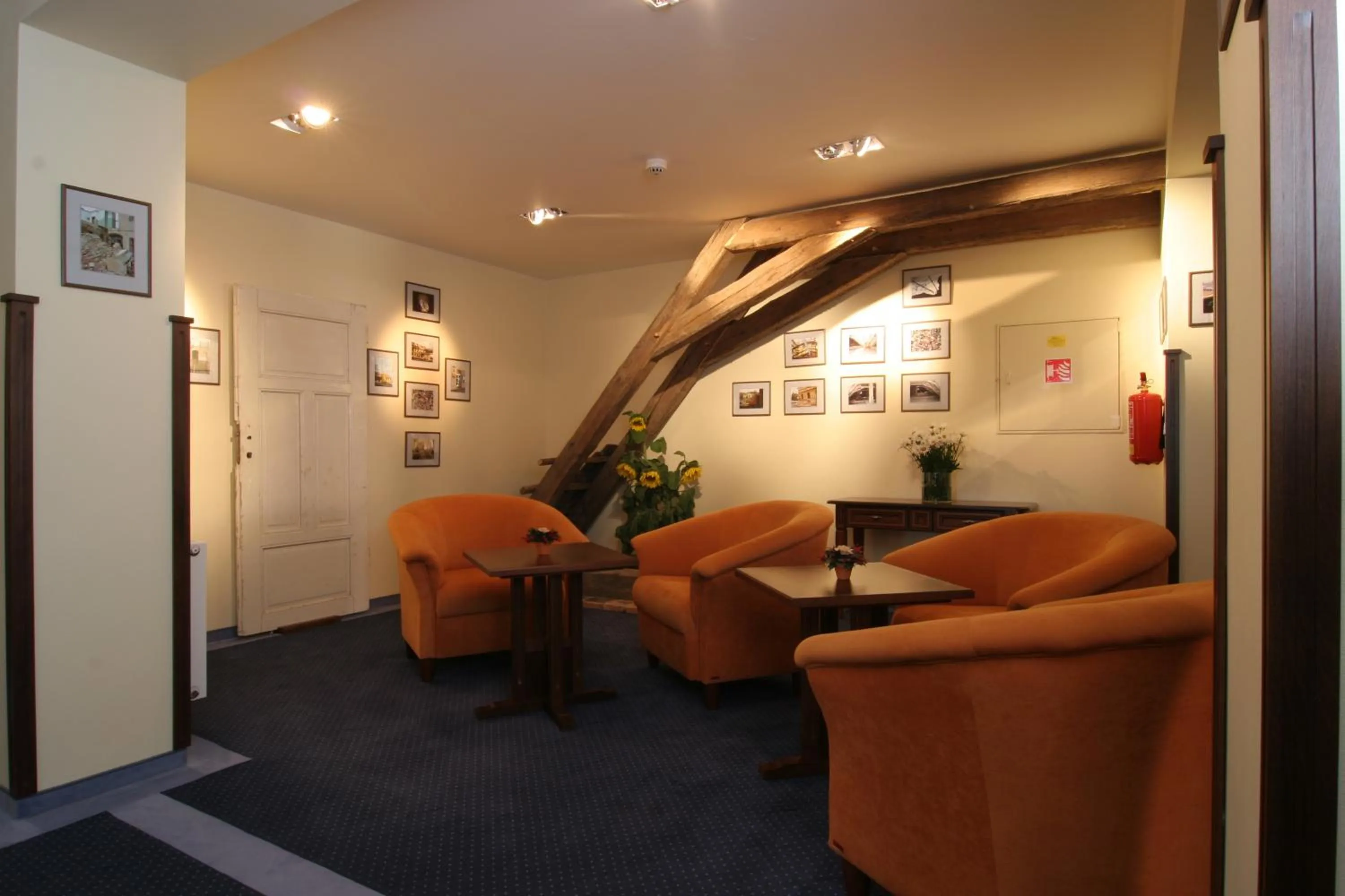 Seating area in Hejtmanský dvůr