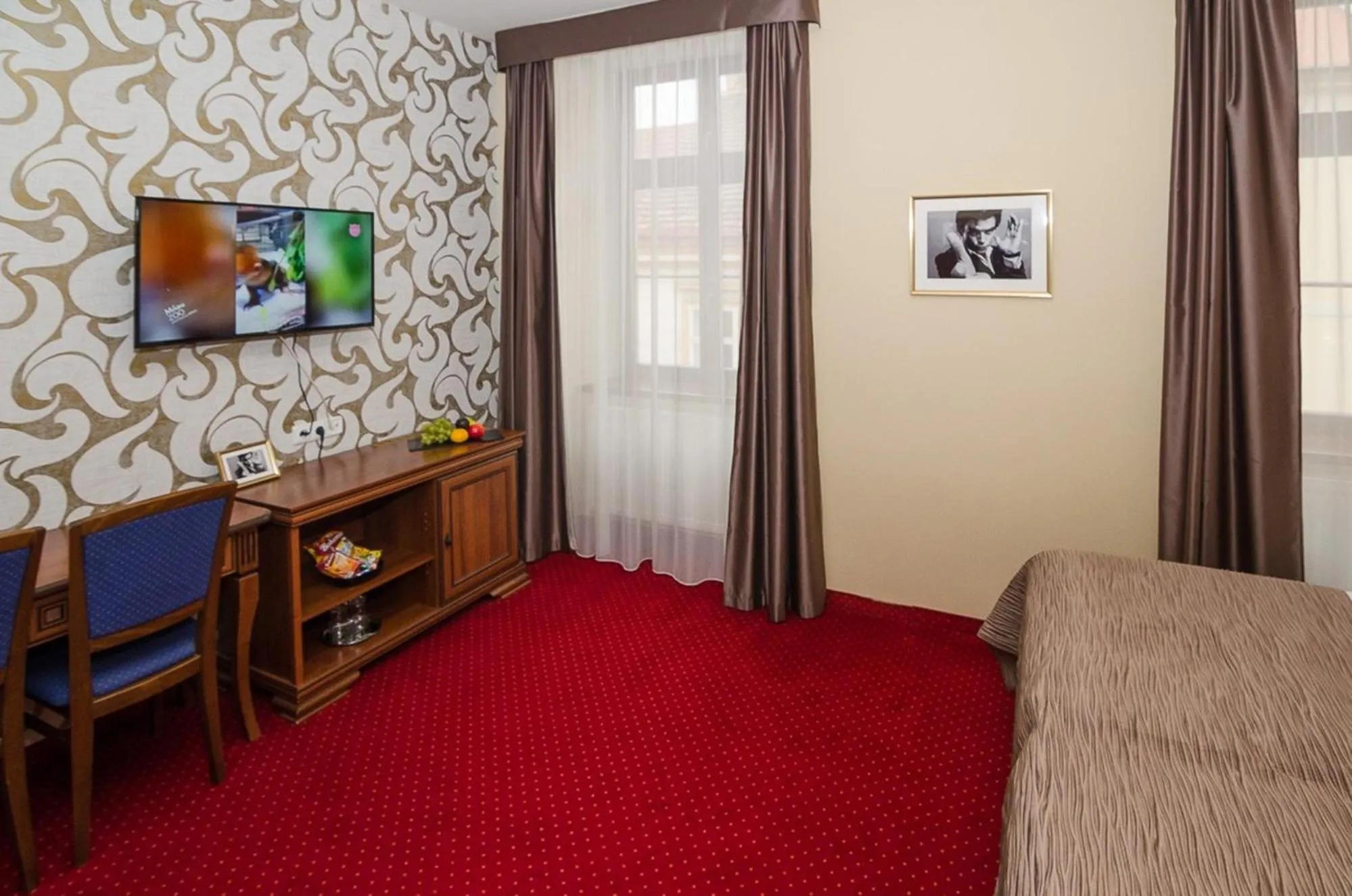 Seating area, Bed in Hejtmanský dvůr