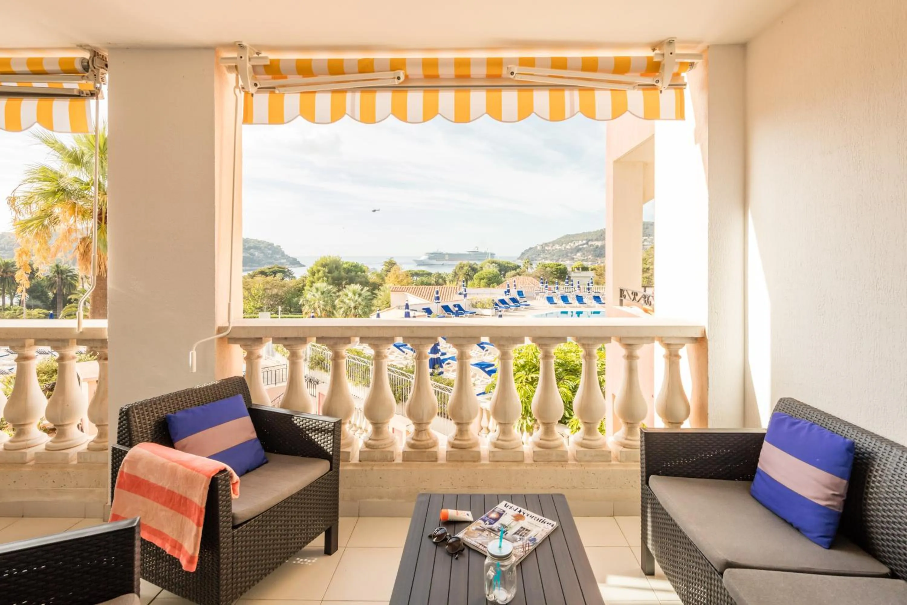 Patio in Résidence Pierre & Vacances l'Ange Gardien