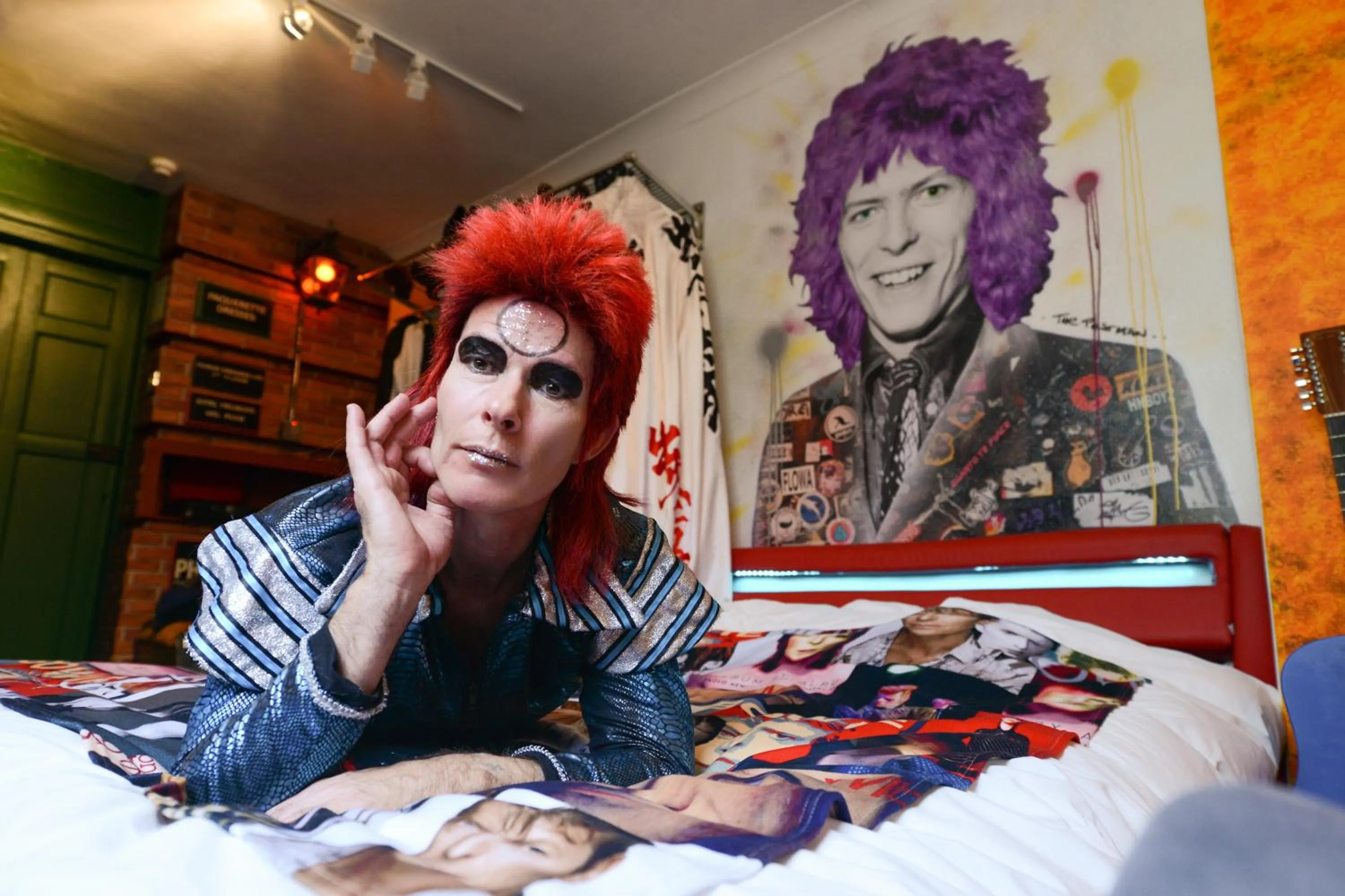 Bed in Hotel Pelirocco