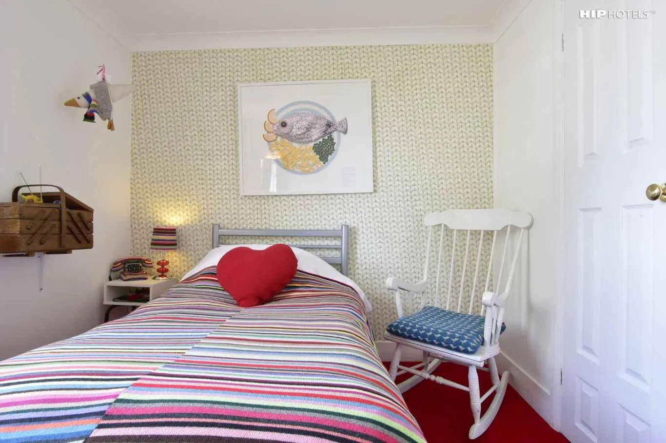 Bed in Hotel Pelirocco