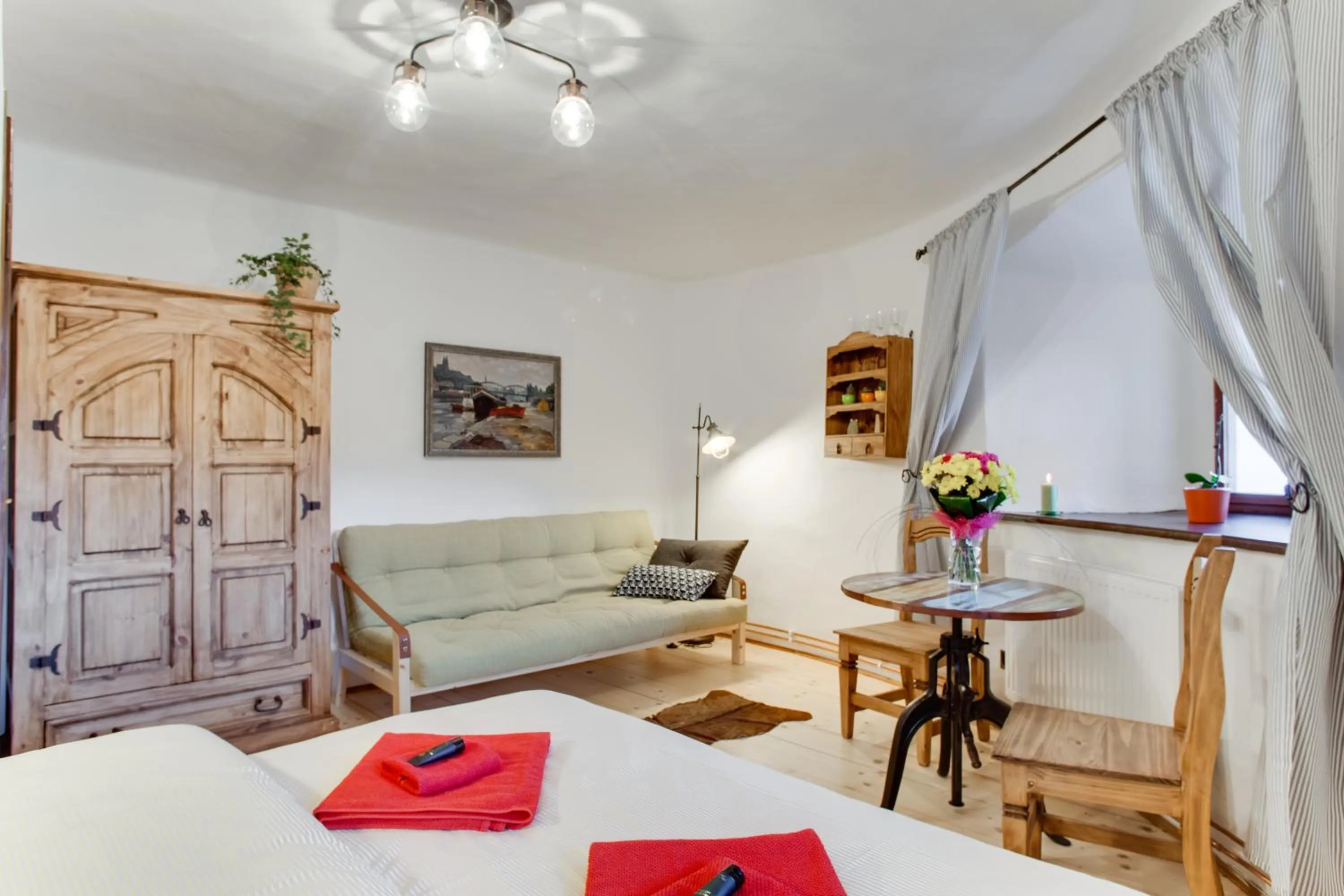 Bedroom, Bed in Krumlov Tower