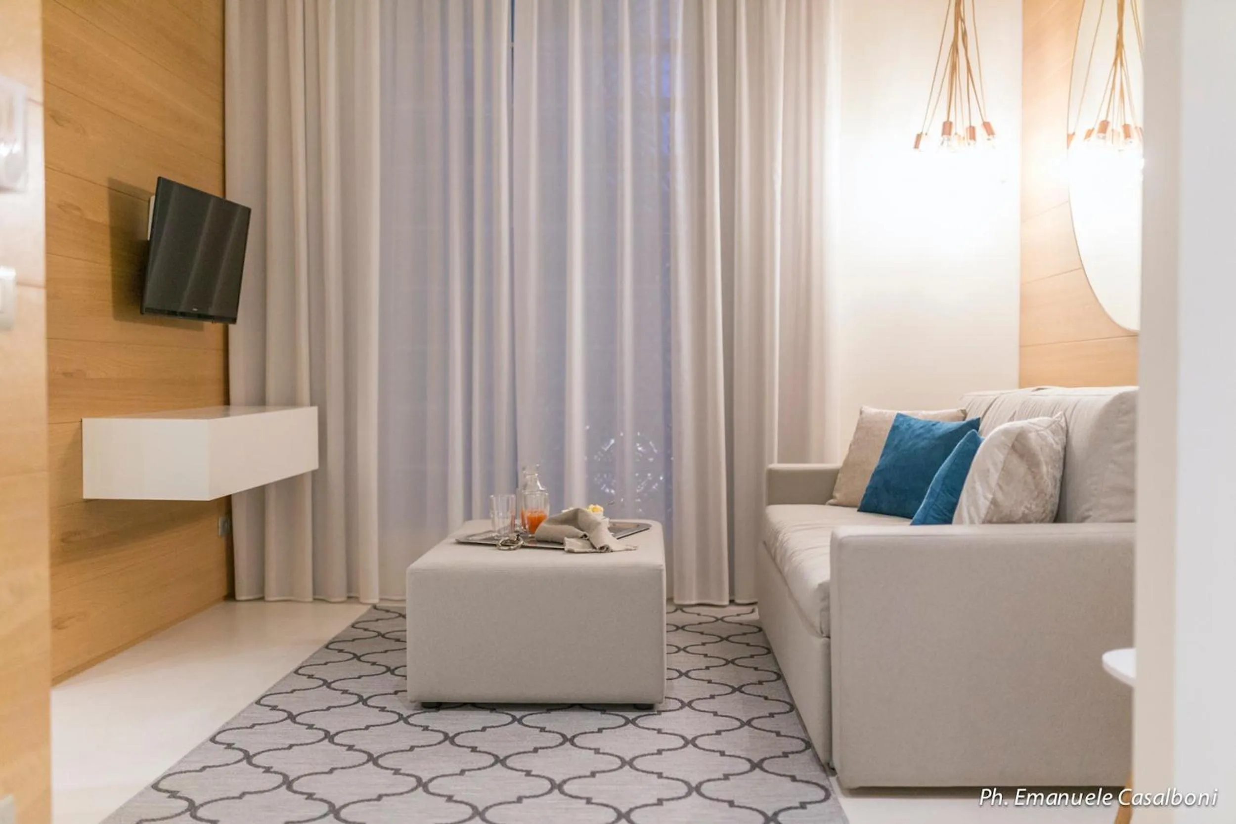 Living room in Metropol Ceccarini Suite - Luxury apartments