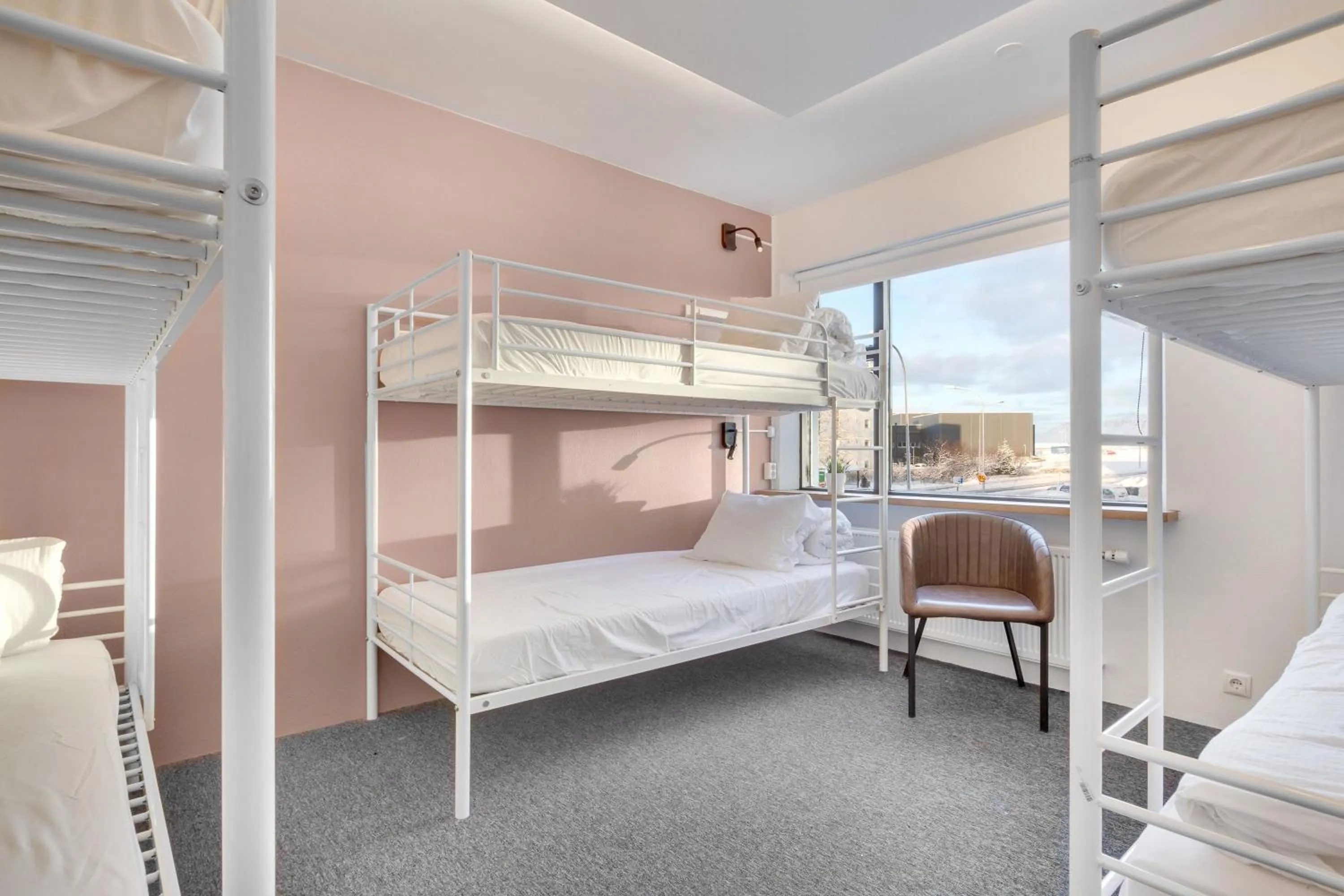 Bedroom, Bed in Lækur Hostel