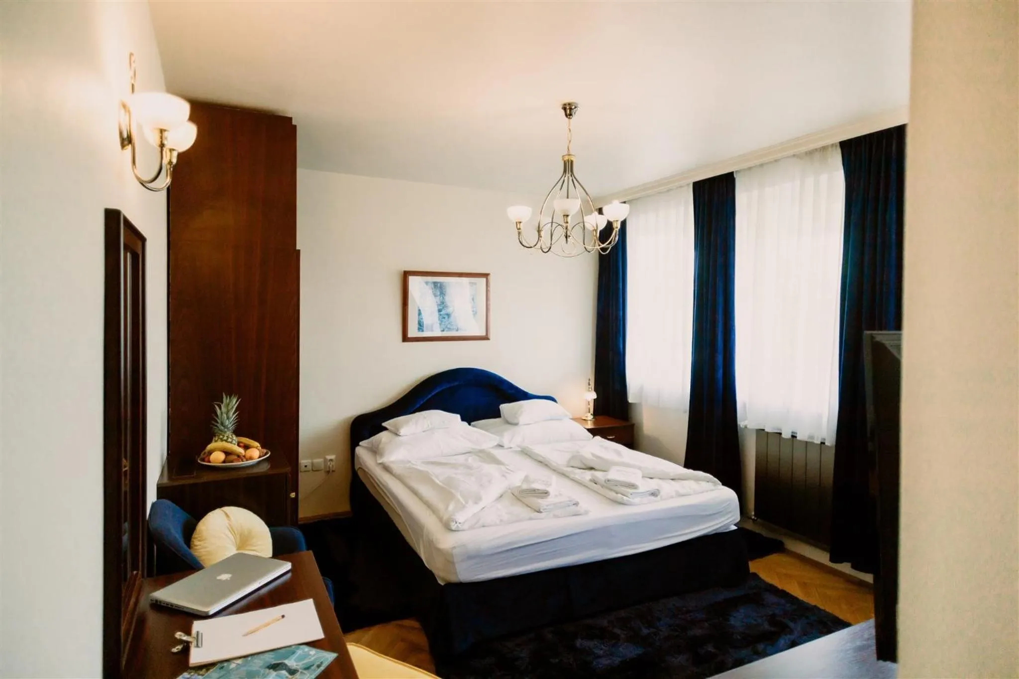 Bed in Korona Pension and Restaurant