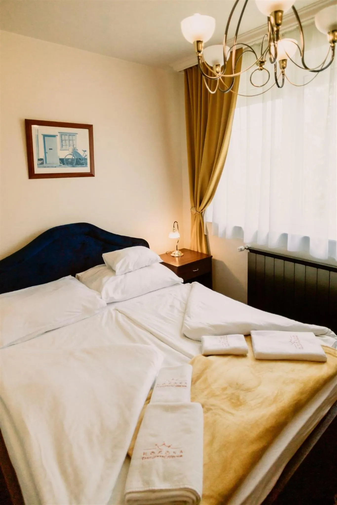 Bed in Korona Pension and Restaurant