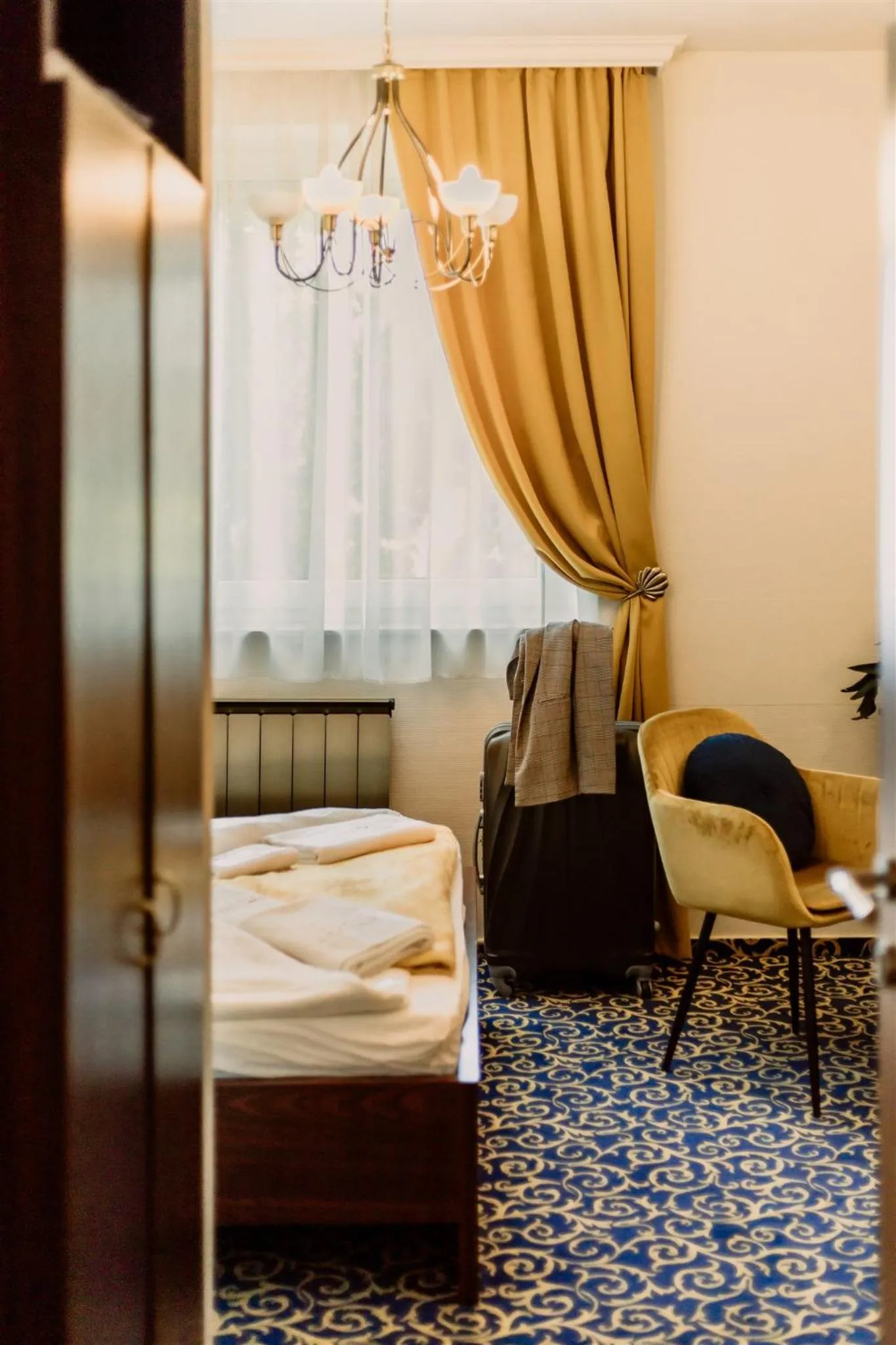 Bed in Korona Pension and Restaurant