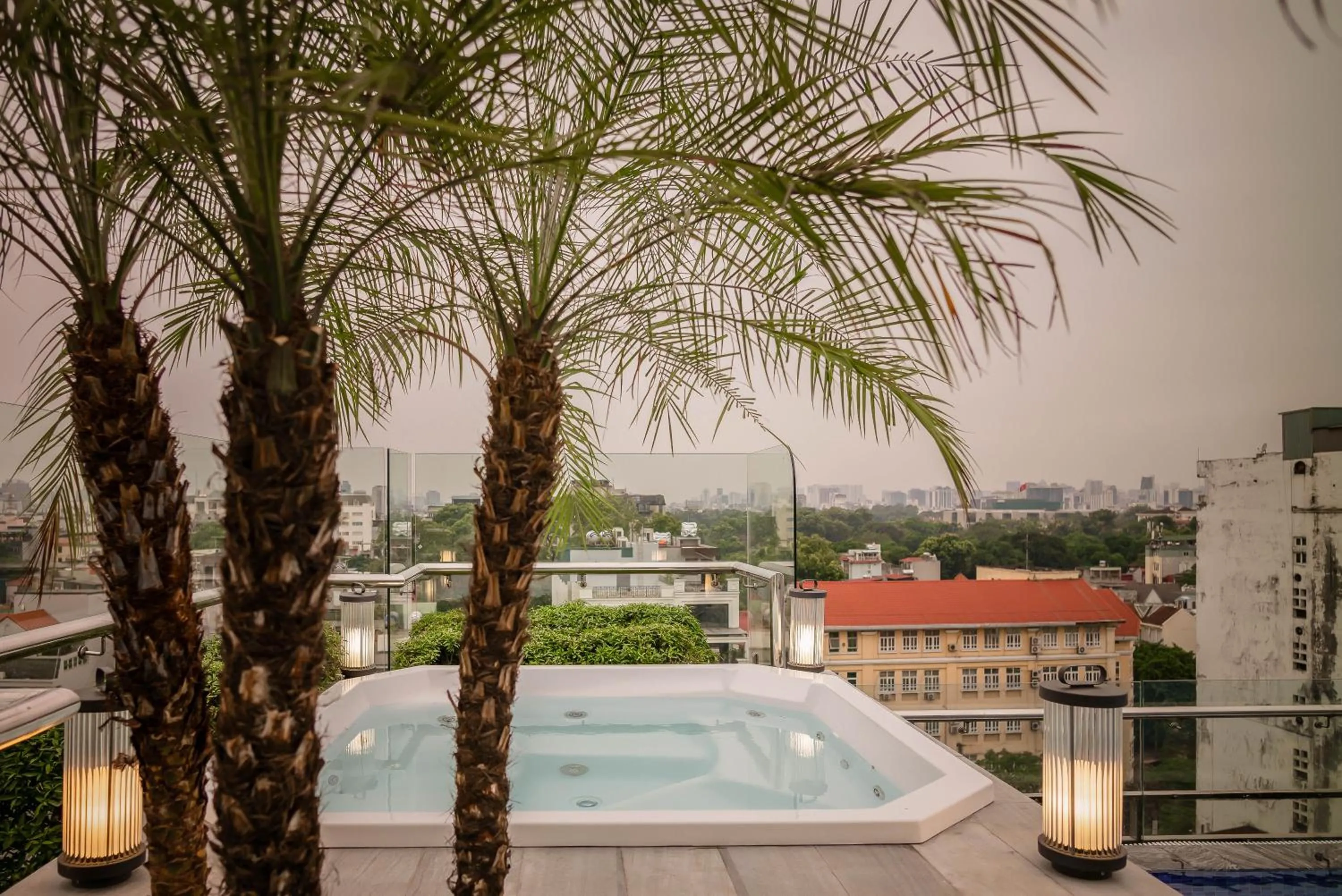 Pool view in Le Jardin Hotel Haute Couture