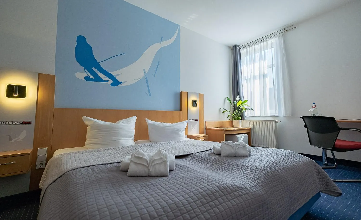 Bed in Outdoor Inn Sporthotel Steinach