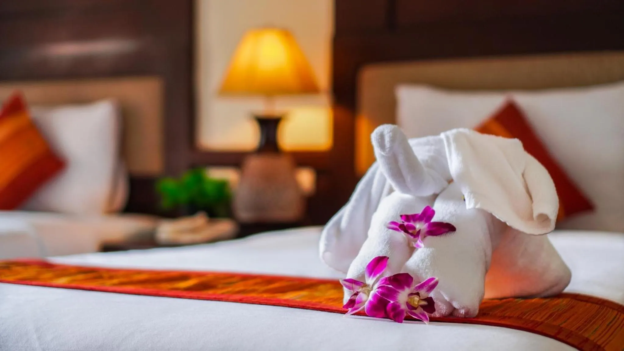 Bed in Aonang Orchid Resort