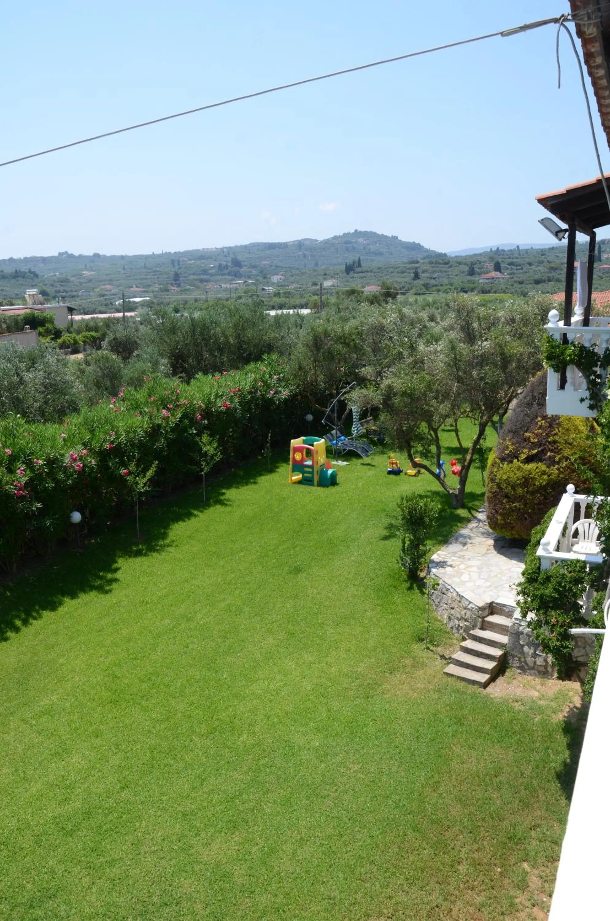 Garden view in Studios Petra