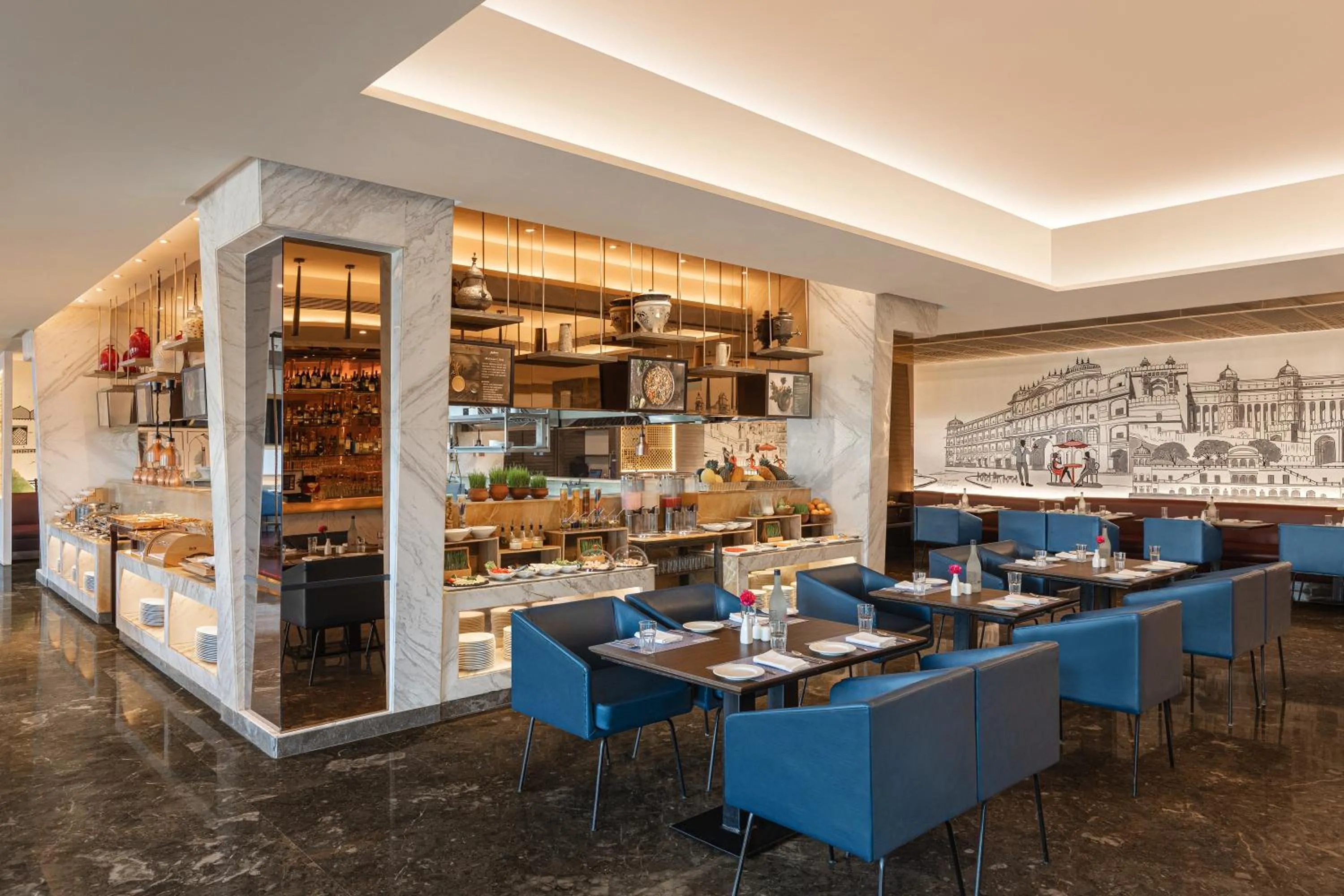 Restaurant/places to eat in Radisson Jaipur City Center