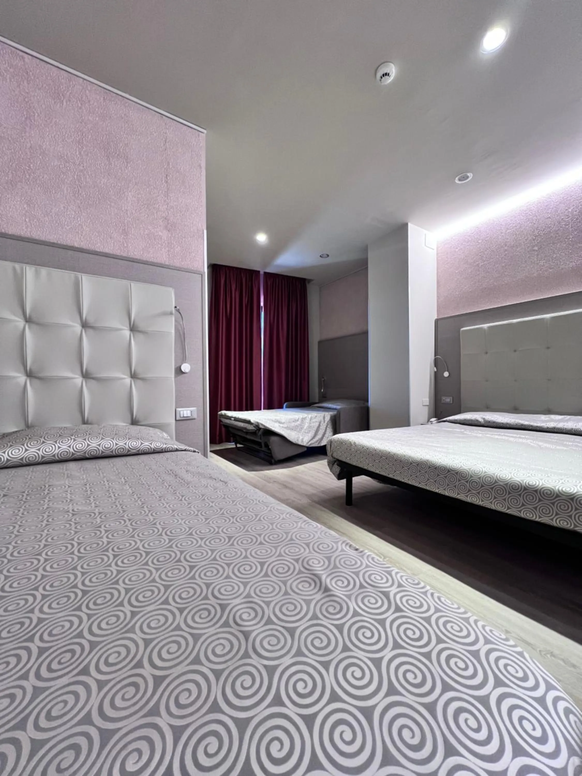 Bed in Hotel Baffo Rosso