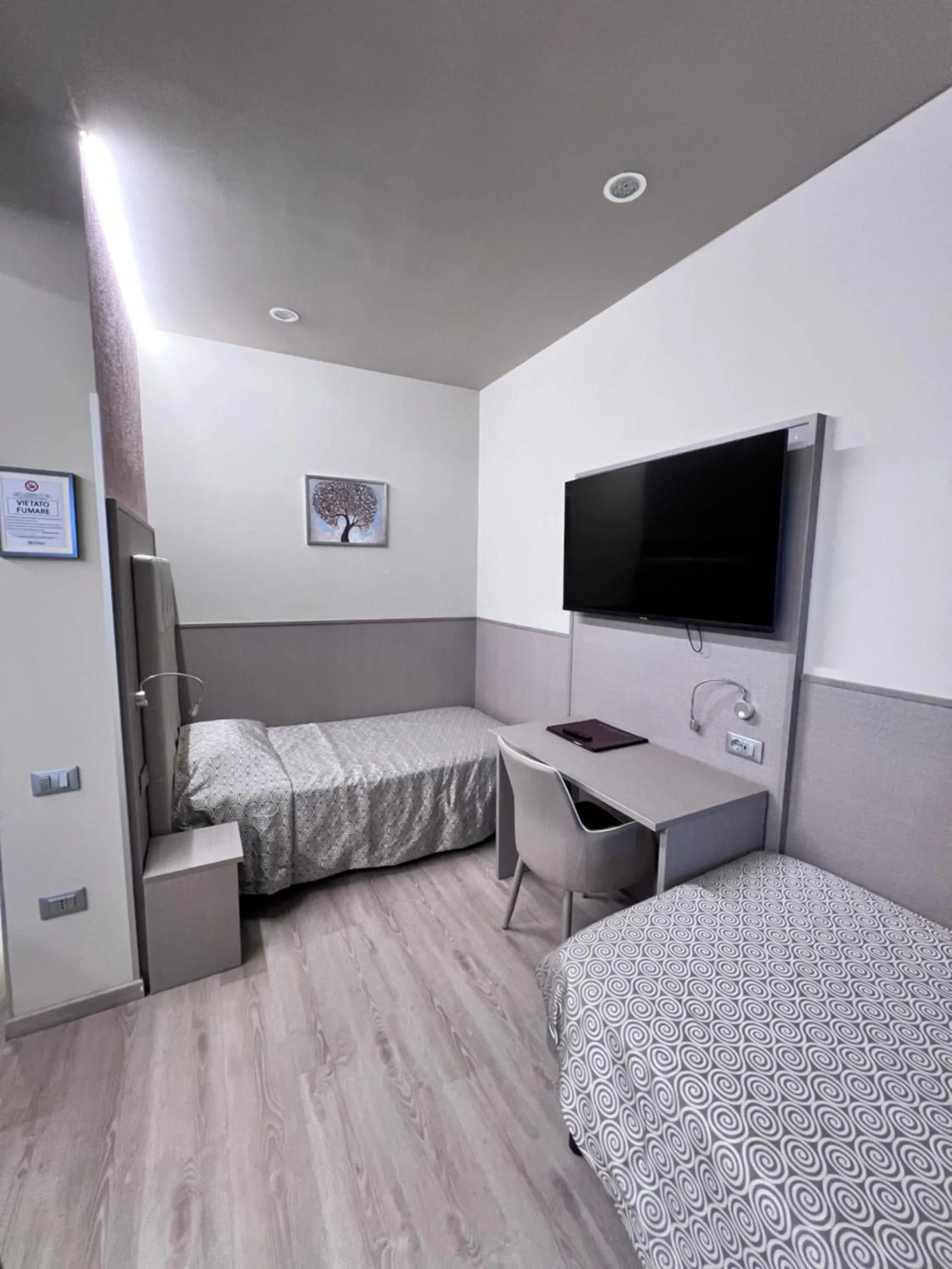 Bed in Hotel Baffo Rosso