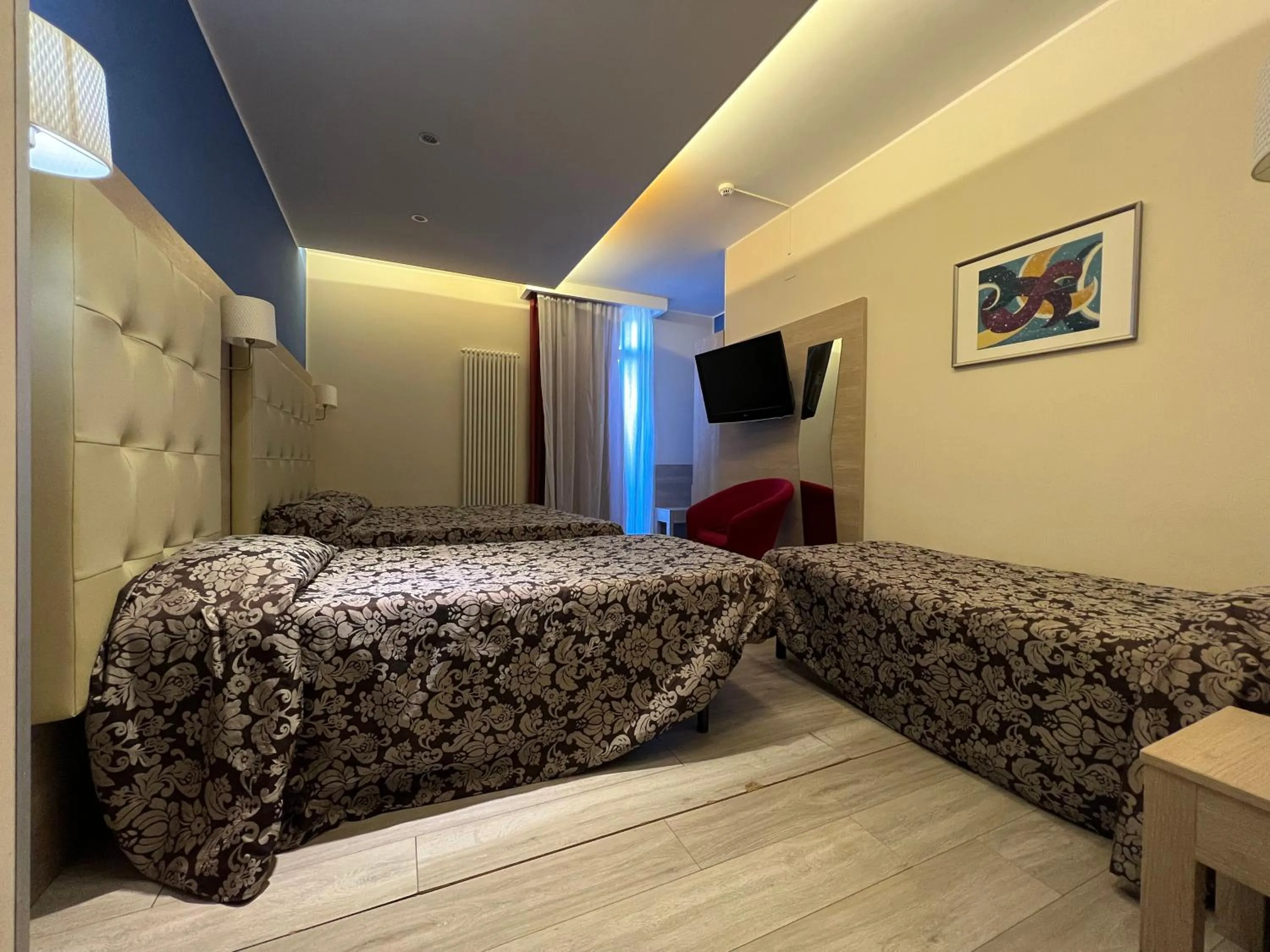 Bed in Hotel Baffo Rosso