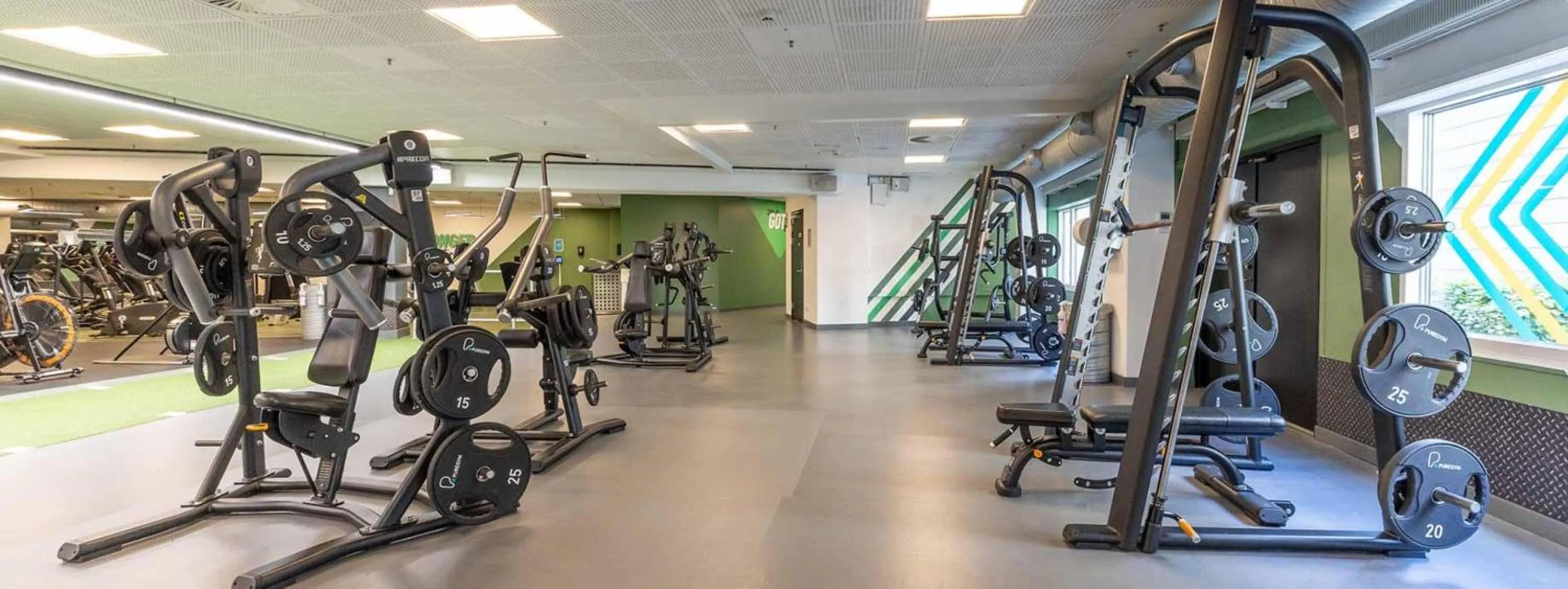 Fitness centre/facilities in Radisson Blu Scandinavia Hotel Aarhus