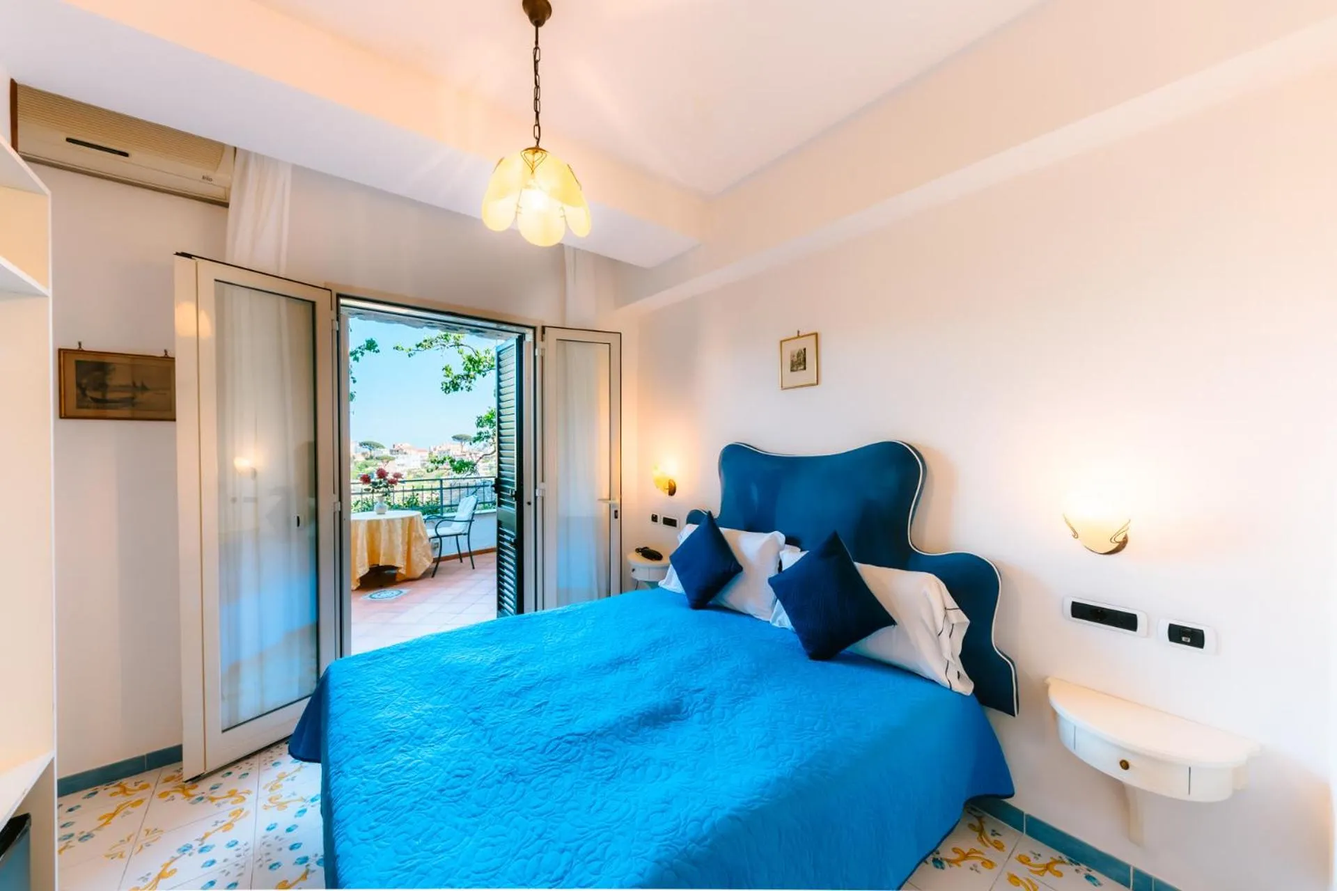 Bed in Hotel Villa Giuseppina