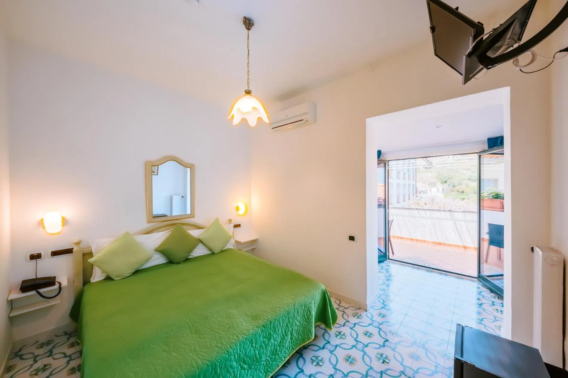 Bed in Hotel Villa Giuseppina