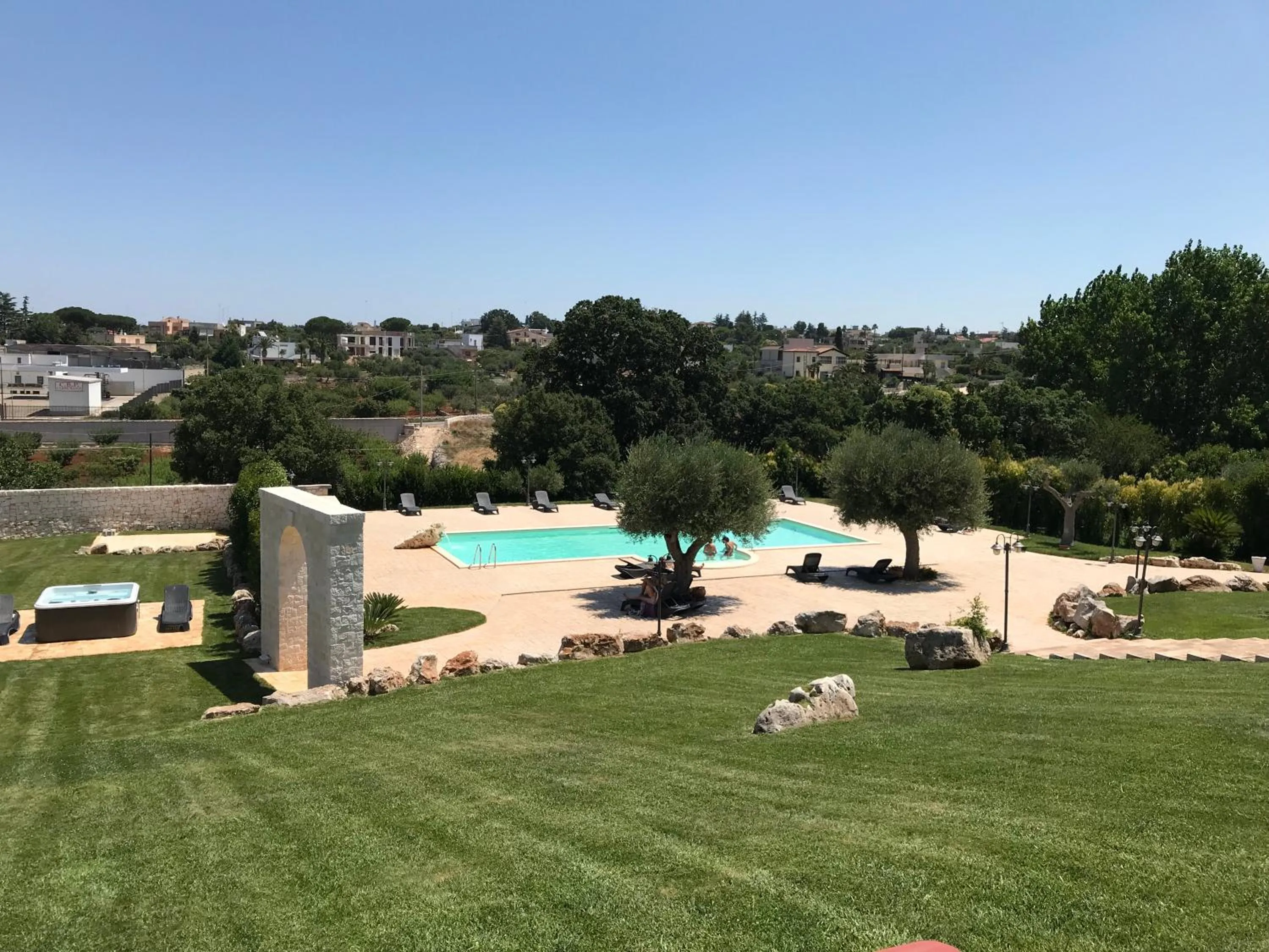 Pool view in Relais Masseria Serritella
