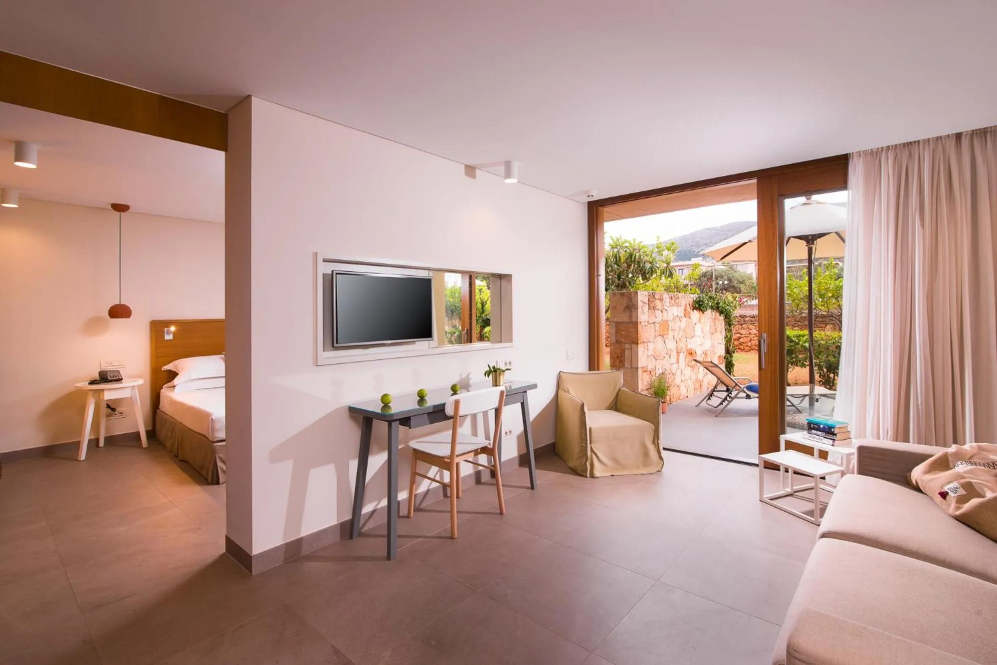 Bed in Kernos Beach Hotel & Bungalows