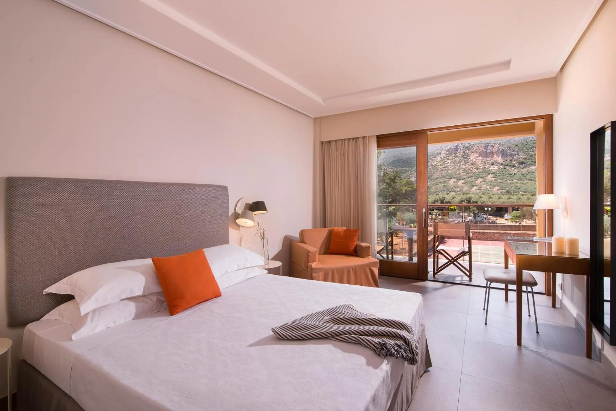 Bed in Kernos Beach Hotel & Bungalows