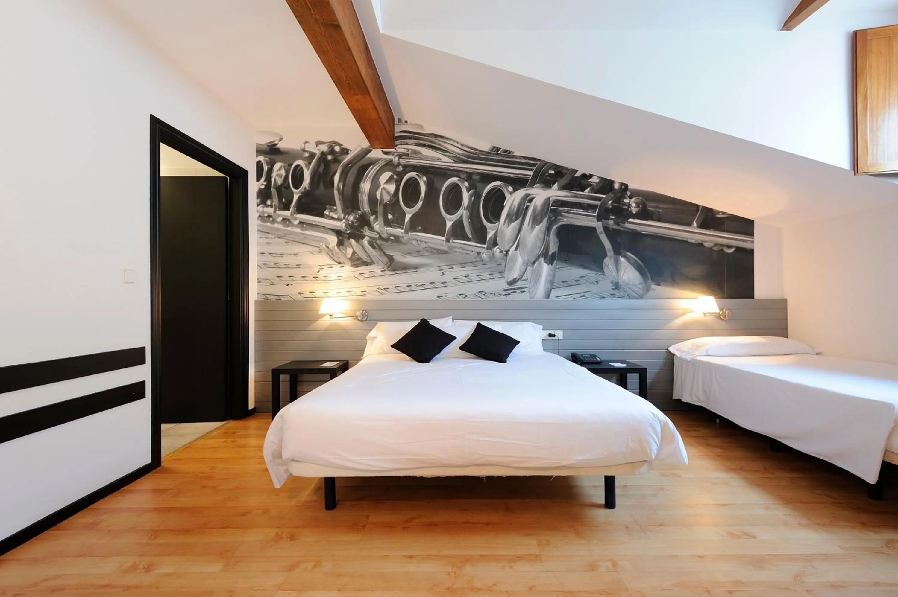 Bed in Abba Jazz Hotel Vitoria