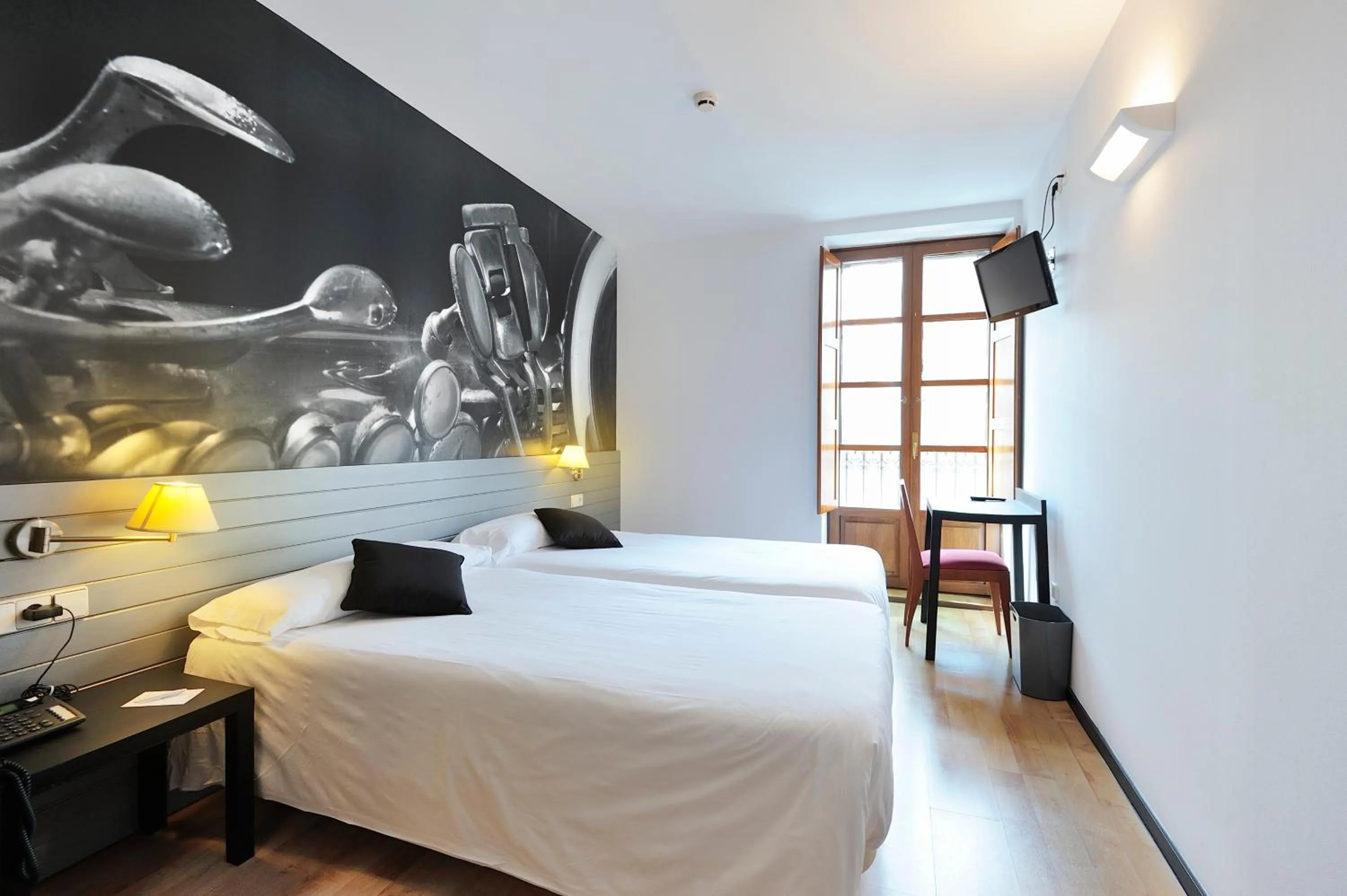 Bed in Abba Jazz Hotel Vitoria