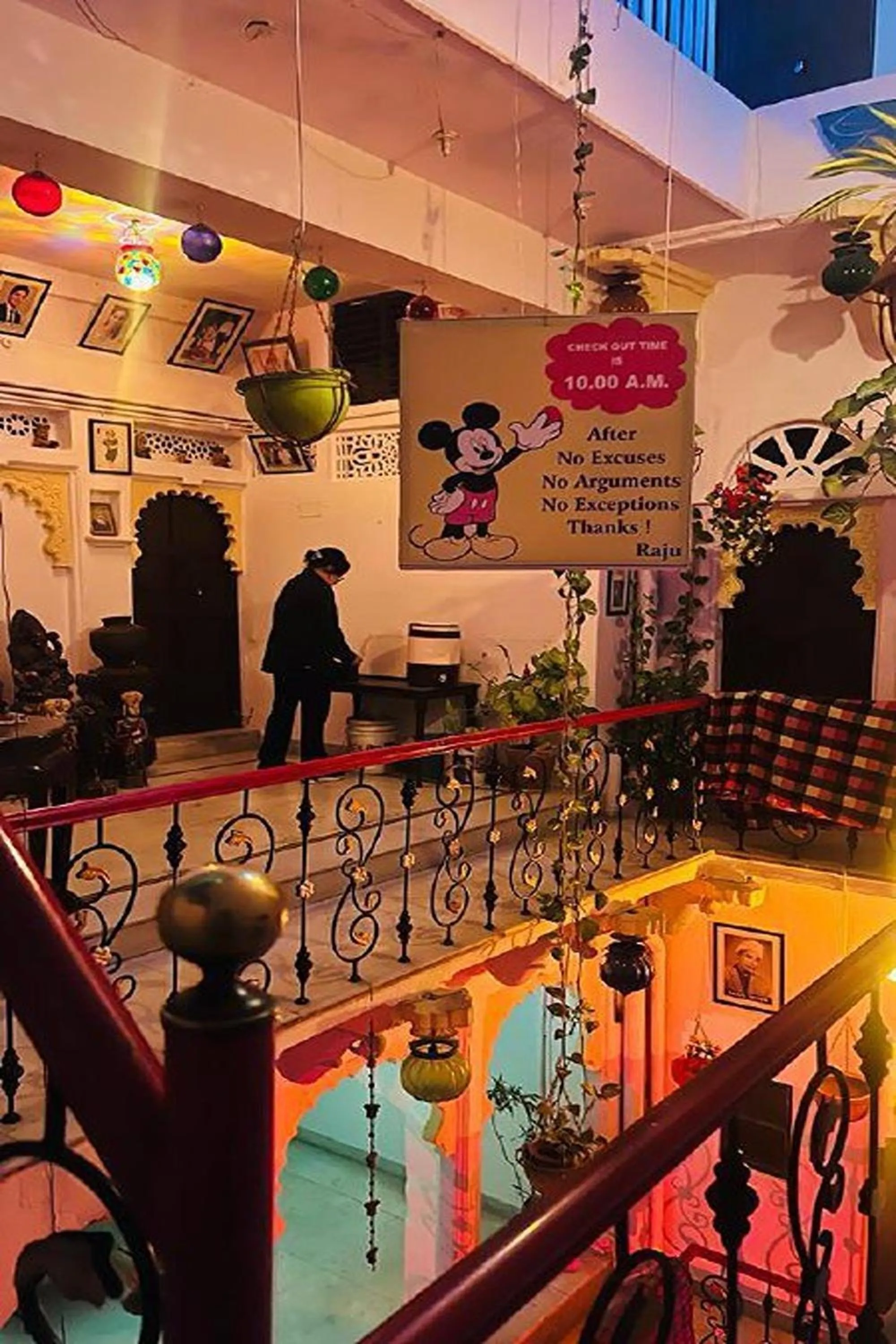 Decorative detail in Nukkad Guest House Near Lake Pichola