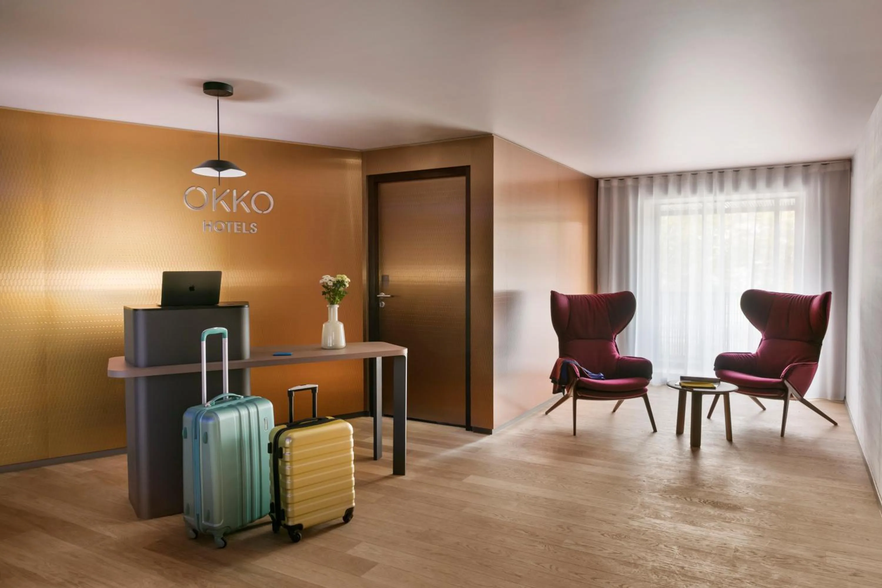 Lobby or reception in OKKO Hotels Strasbourg Centre