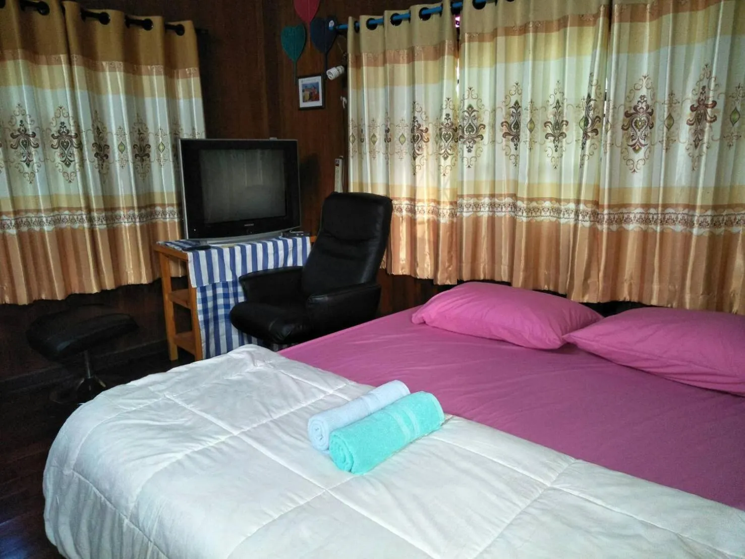 Bed in Oui Kaew Homestay