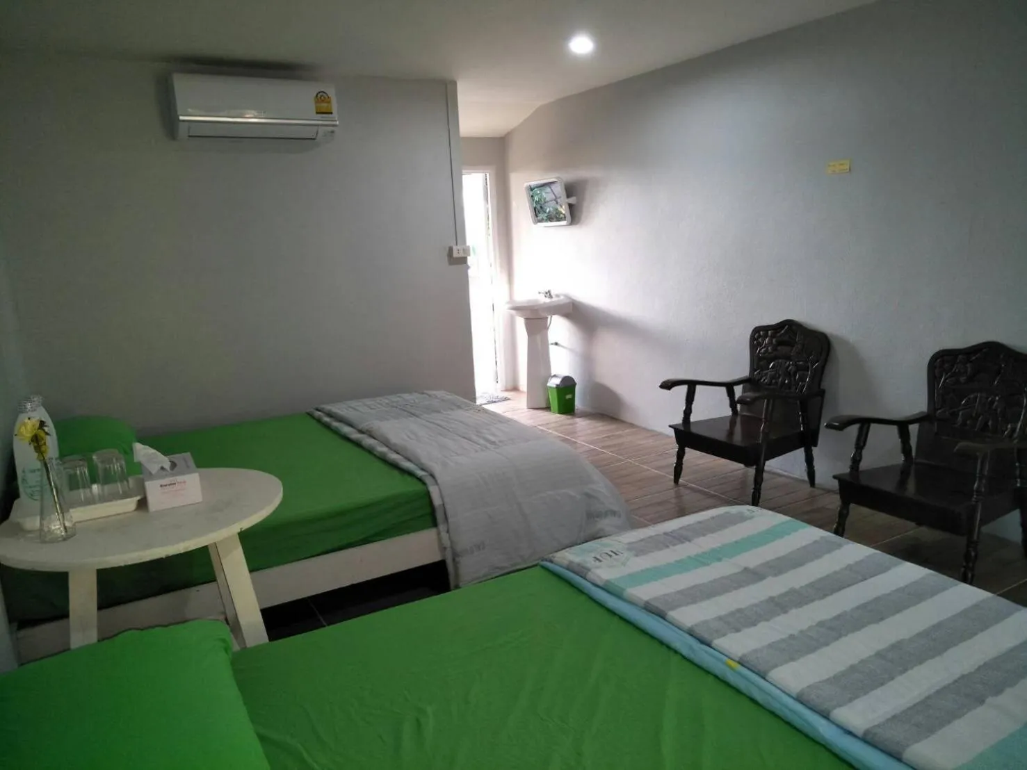 Bed in Oui Kaew Homestay