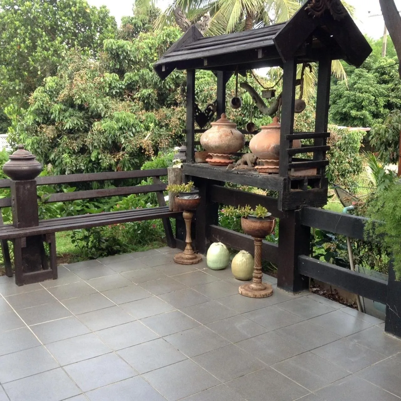 Patio in Oui Kaew Homestay