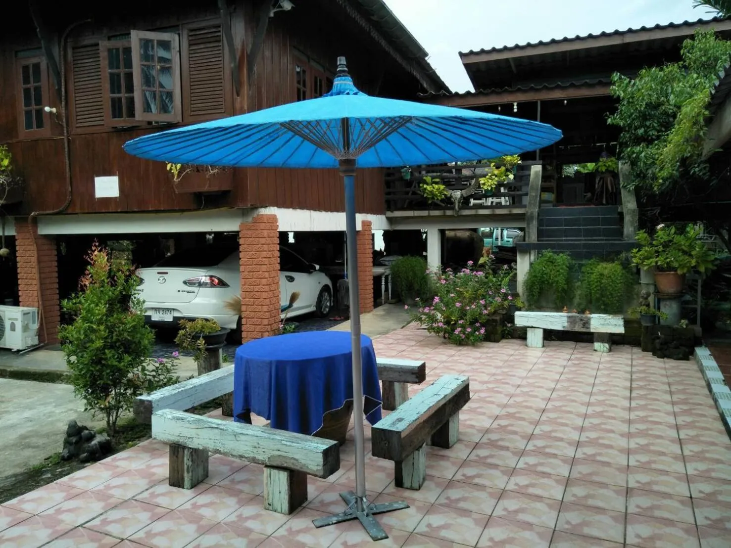 Patio in Oui Kaew Homestay