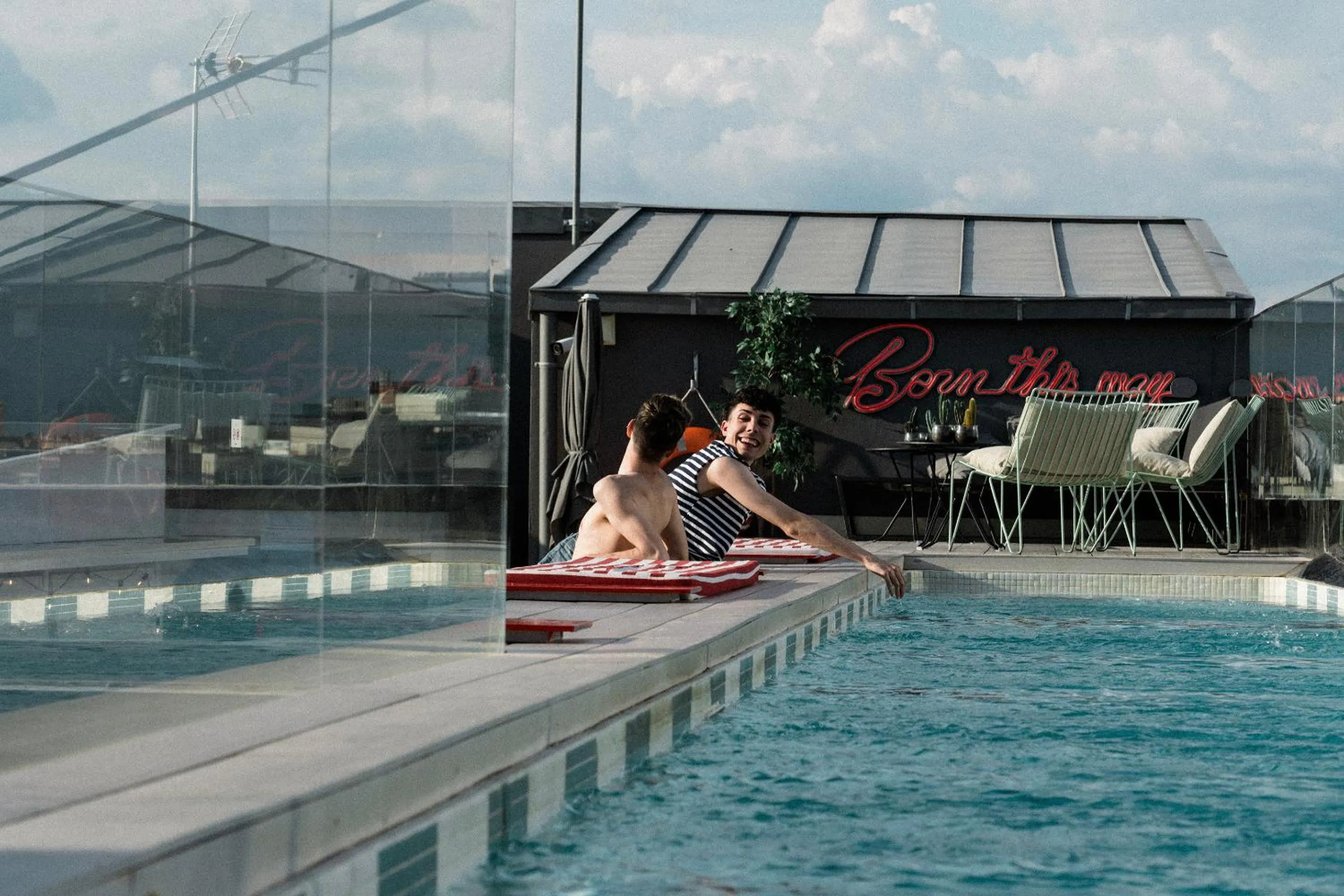 Swimming pool in Axel Hotel Madrid - Adults Only