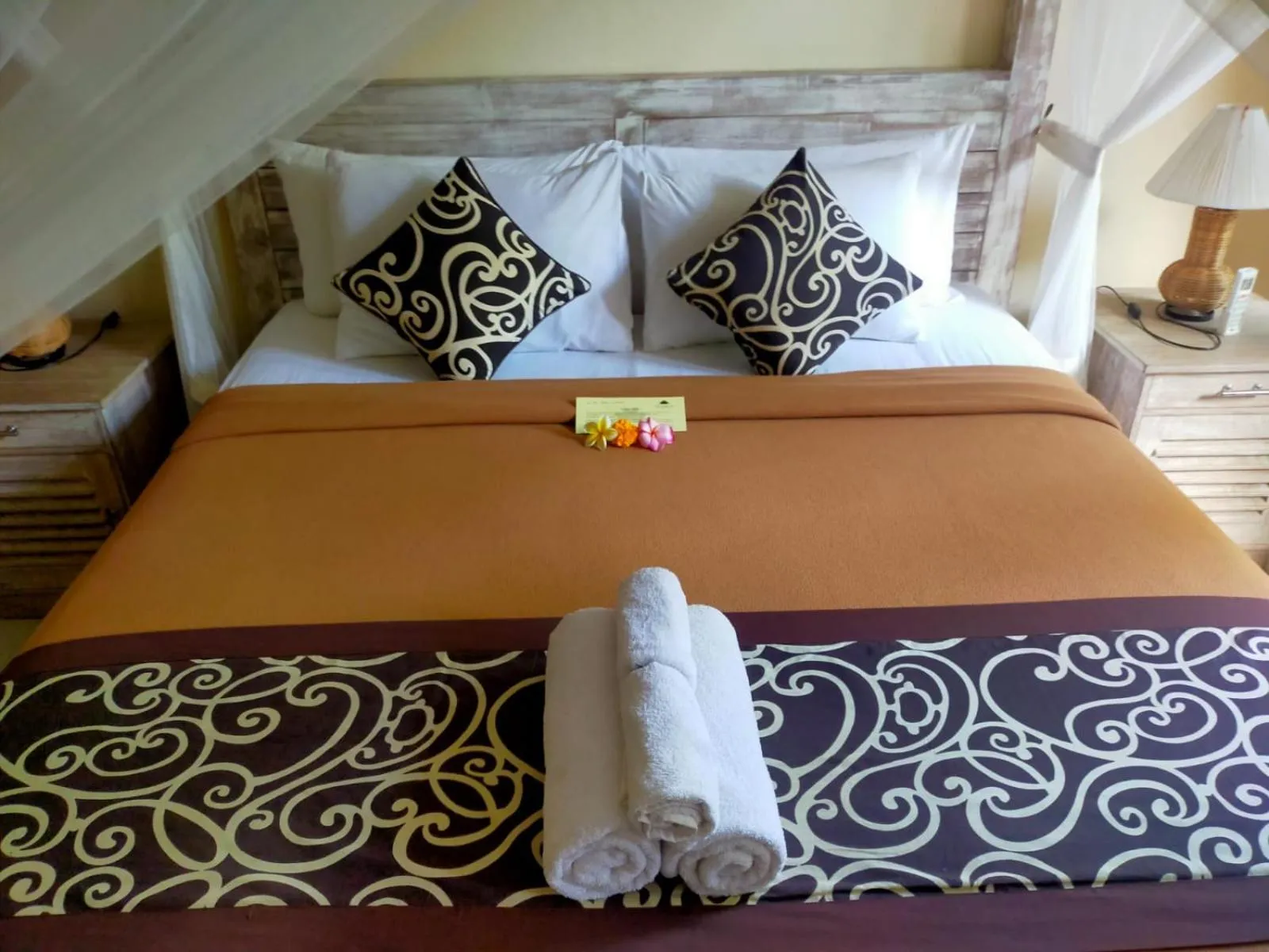 Bed in Alam Pracetha Bali Ubud