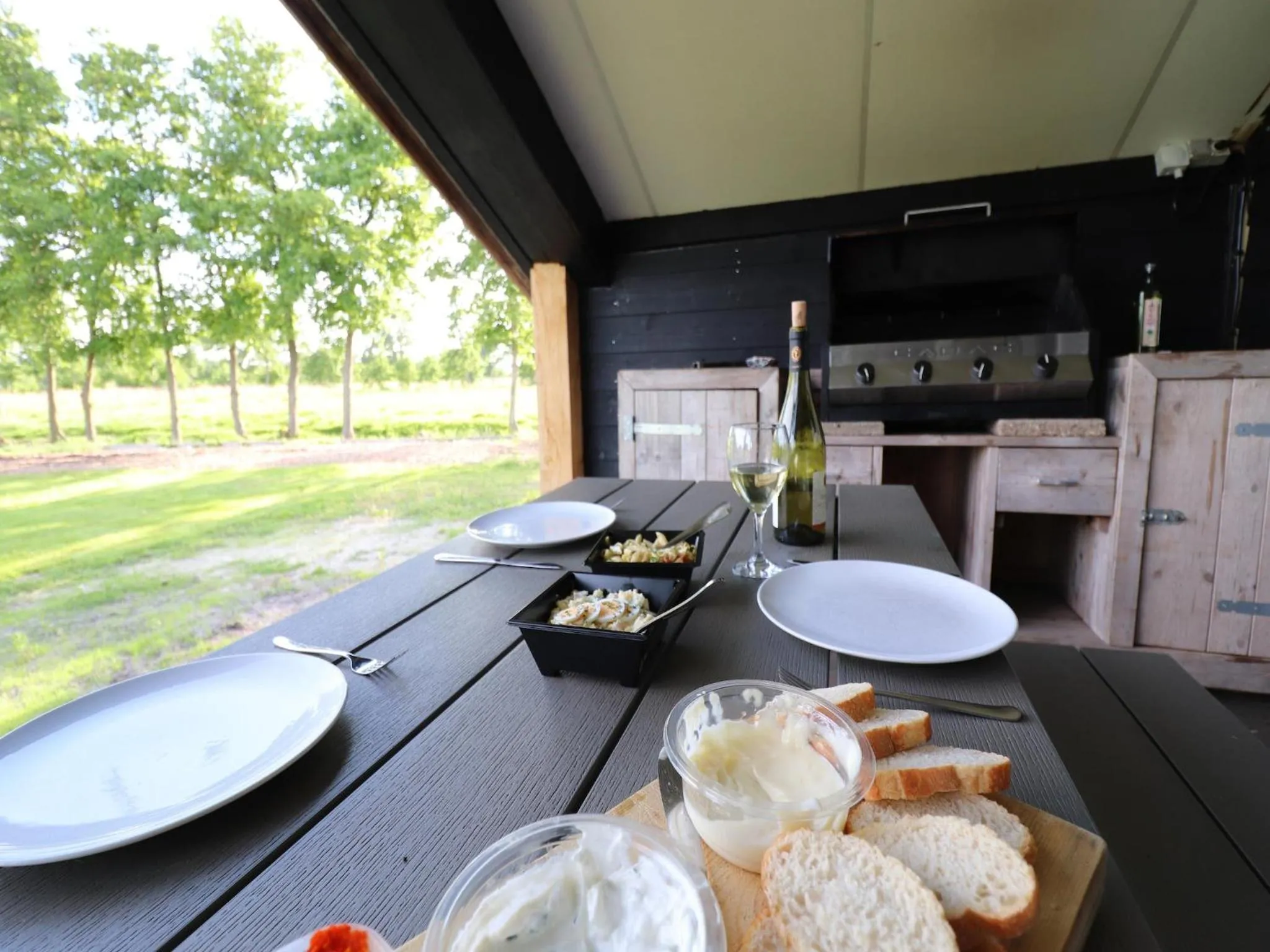Balcony/Terrace in Spacious Farmhouse with Sauna, hottub