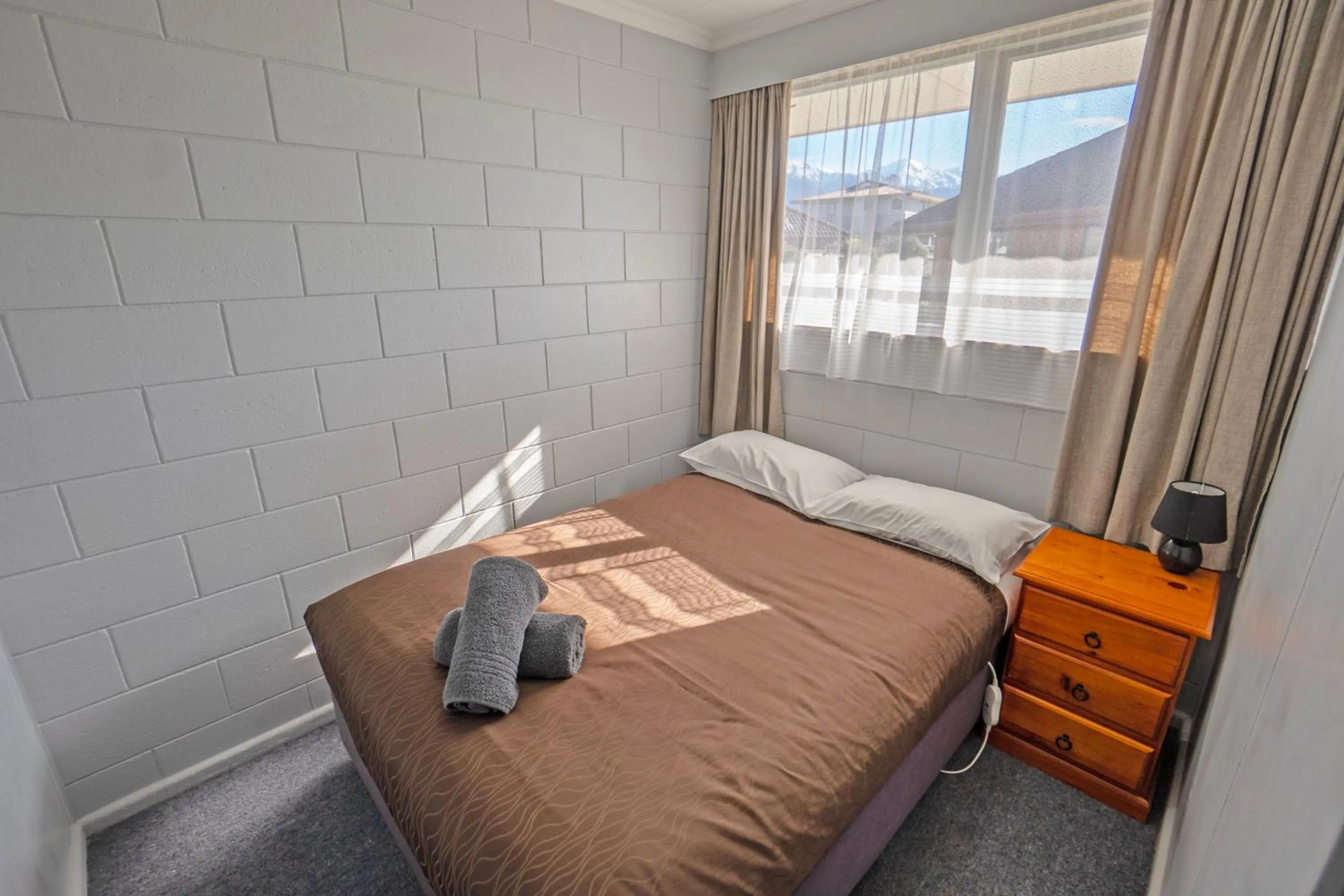 Bed in Kaikoura Motor Inn