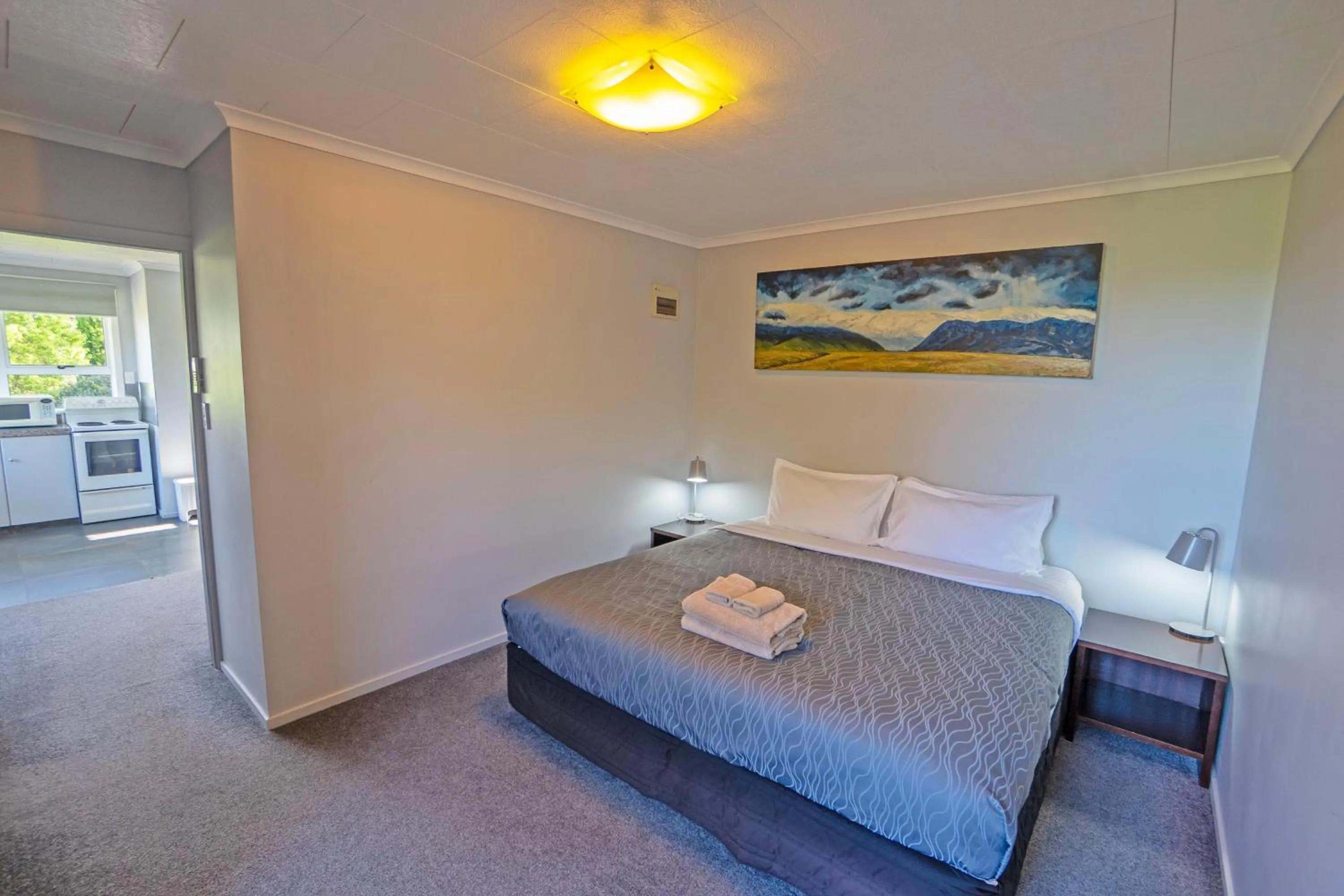 Bed in Kaikoura Motor Inn