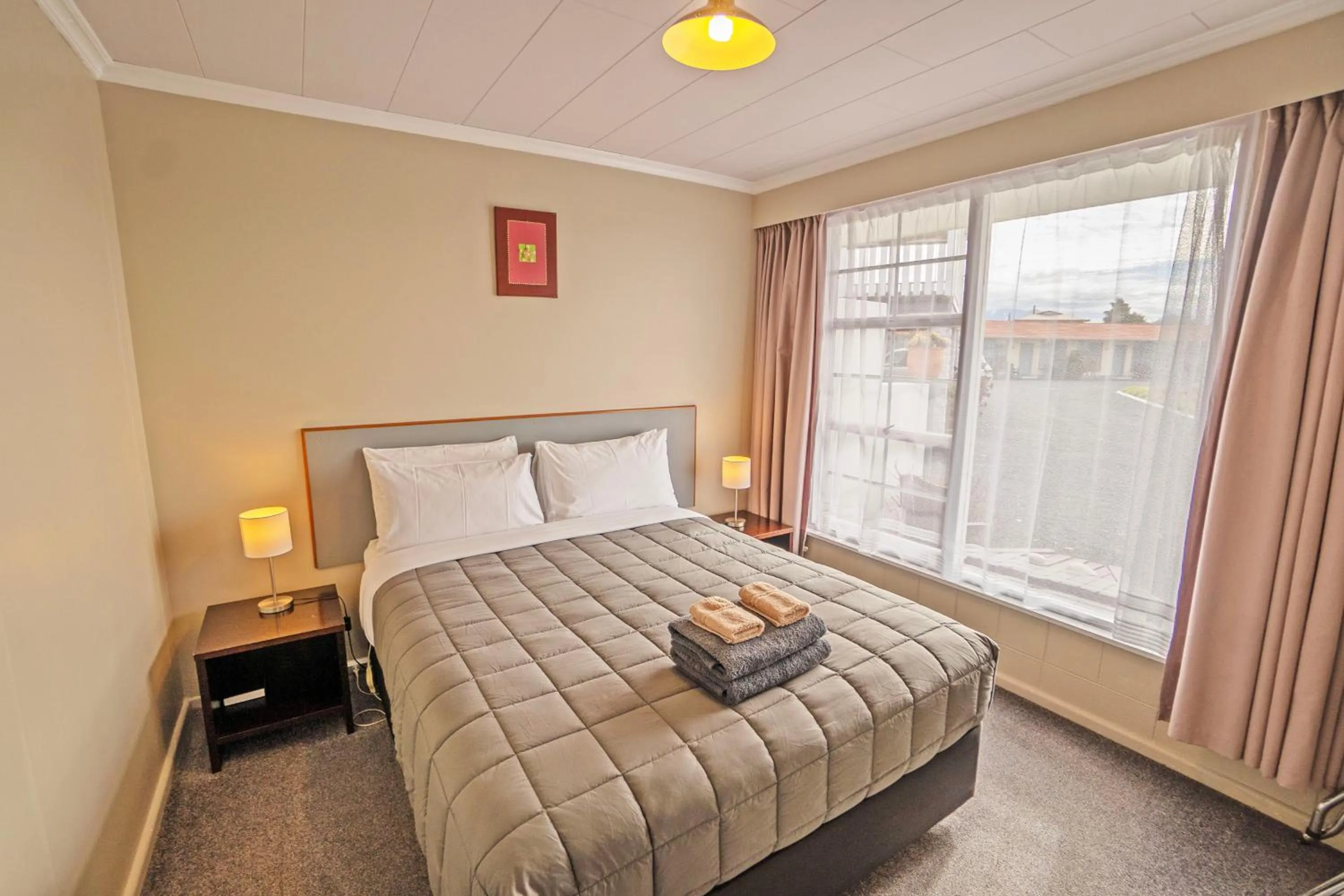 Bed in Kaikoura Motor Inn