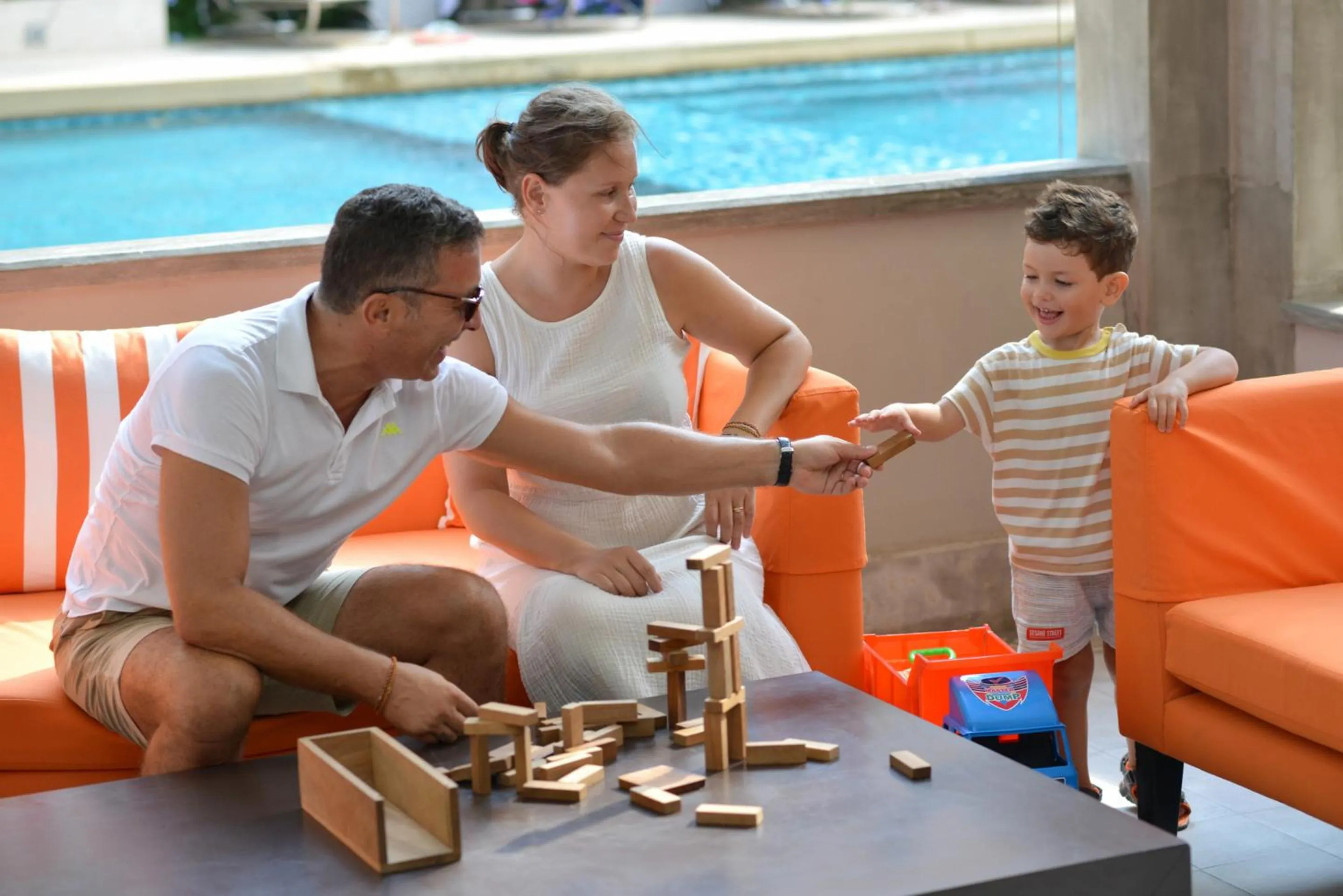 Seating area in Anantasila Beach Resort Hua Hin