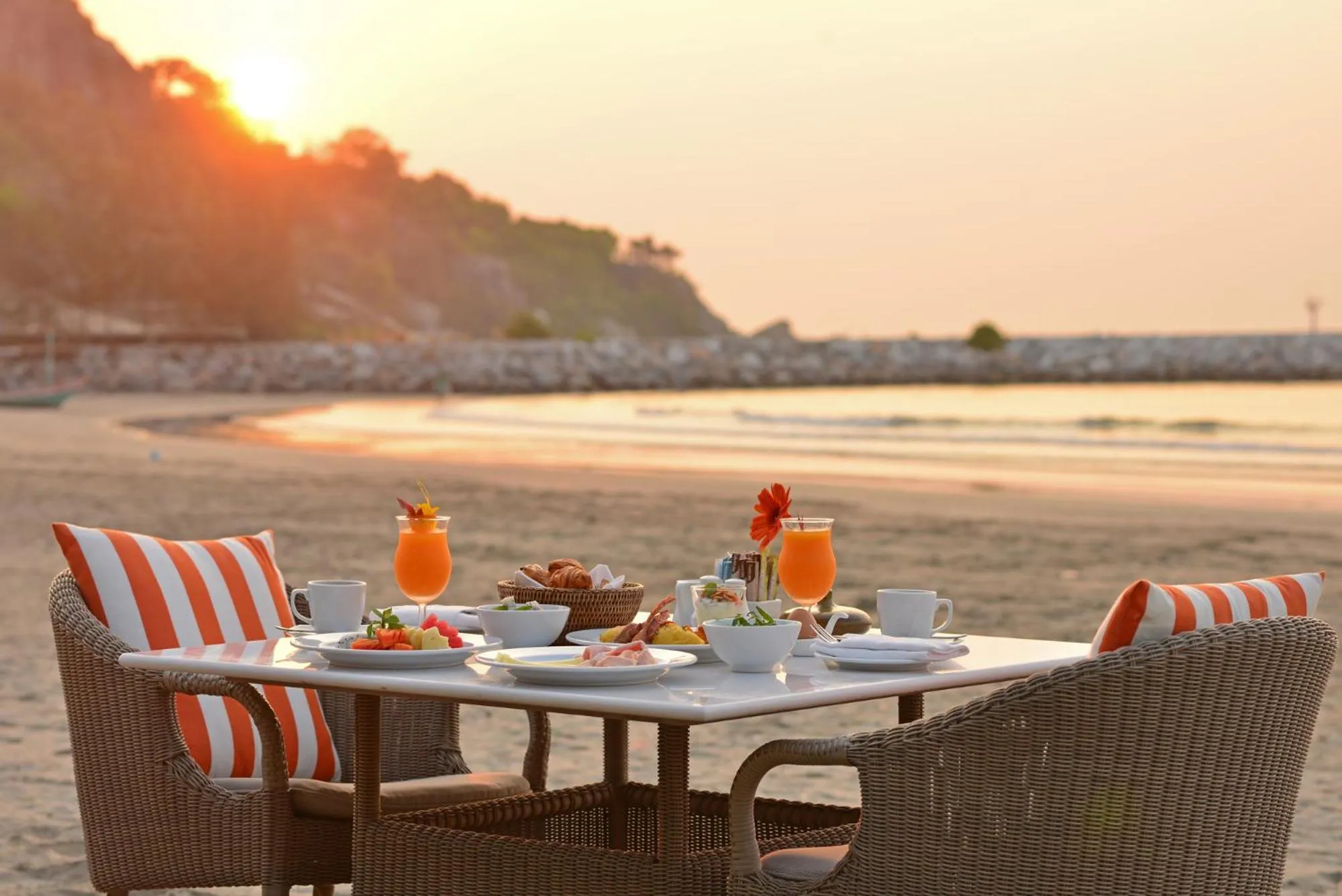 Buffet breakfast in Anantasila Beach Resort Hua Hin