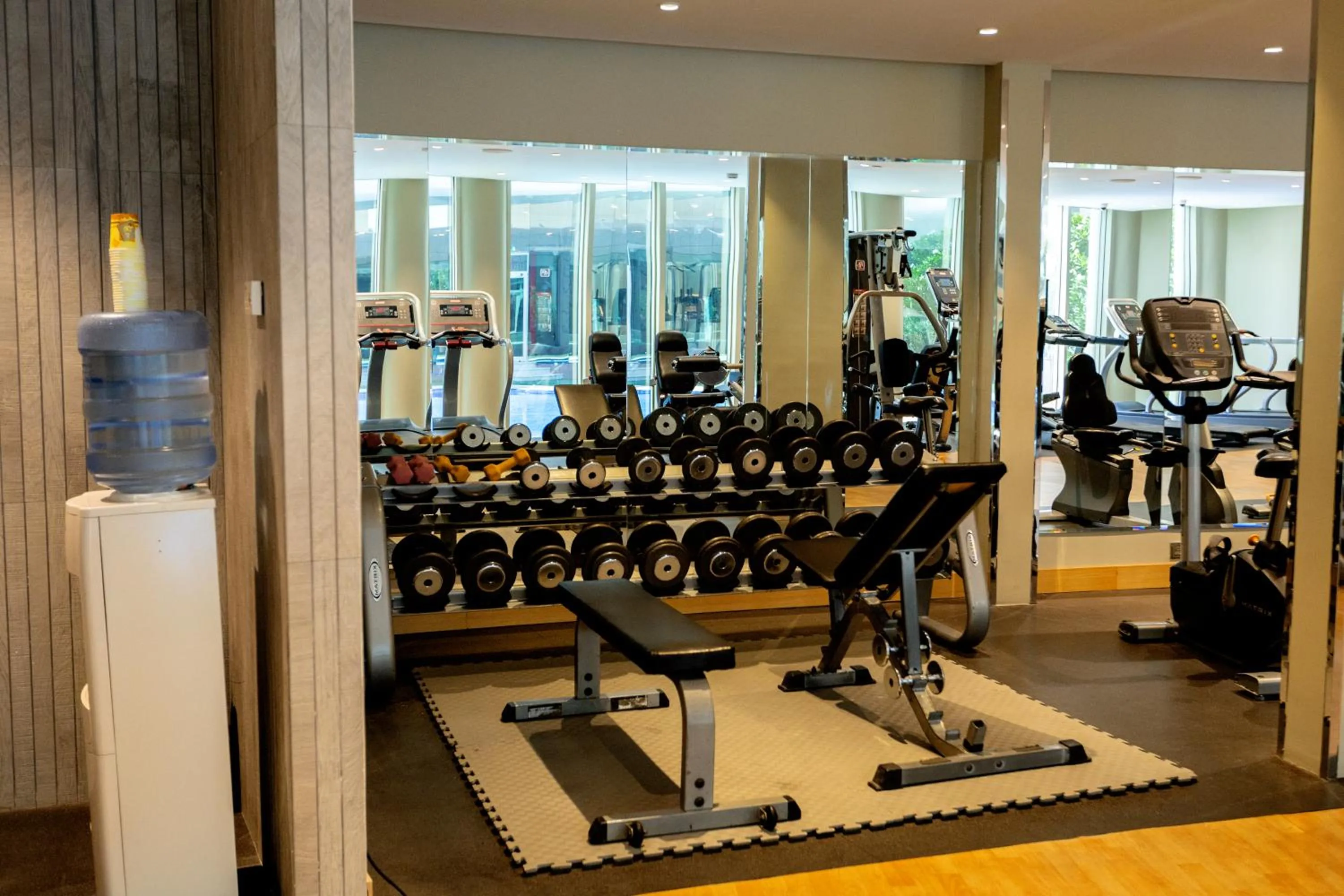 Fitness centre/facilities in Ramada Hotel & Suites by Wyndham Al Qassim