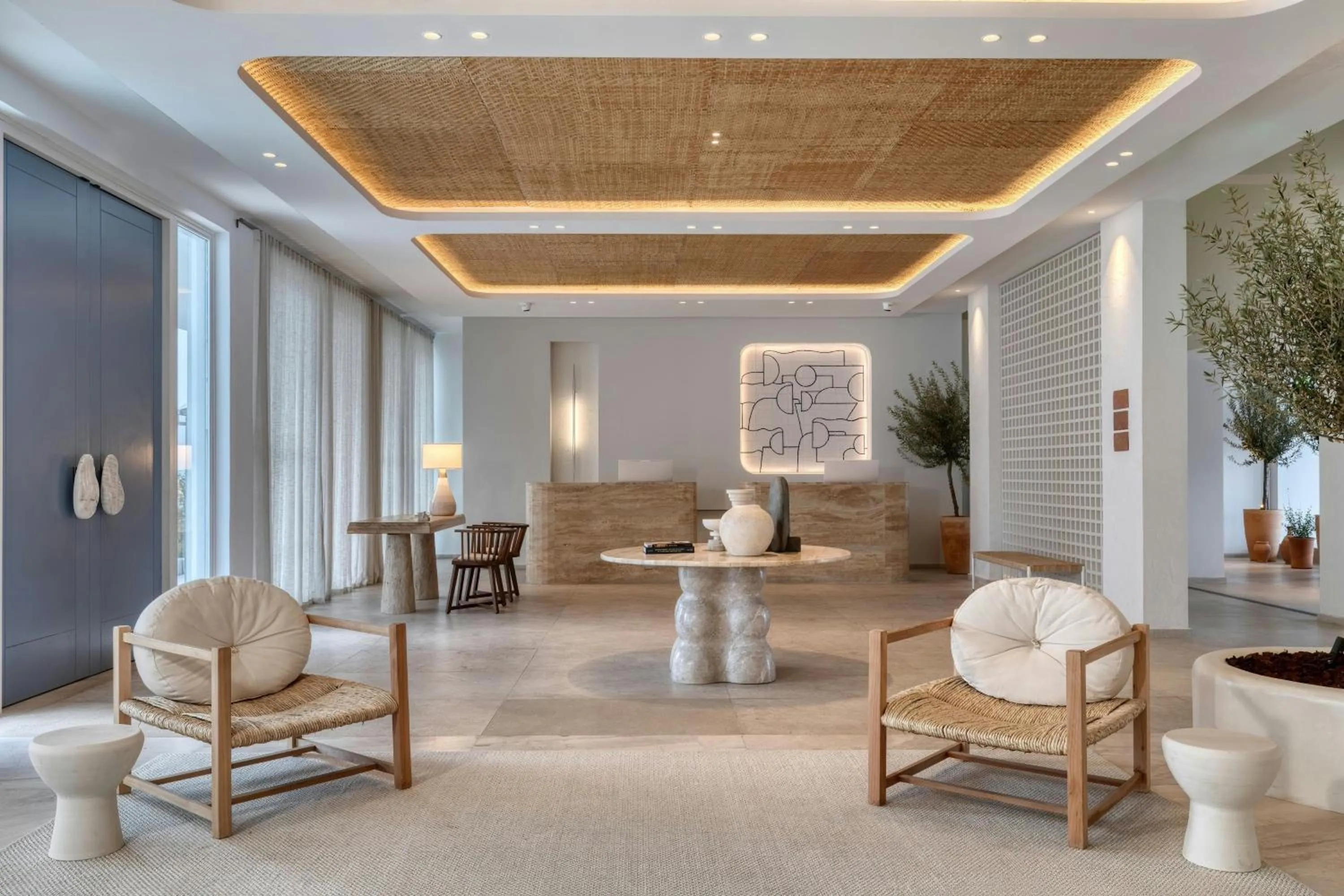 Lobby or reception in Patmos Aktis, a Luxury Collection Resort & Spa, Greece