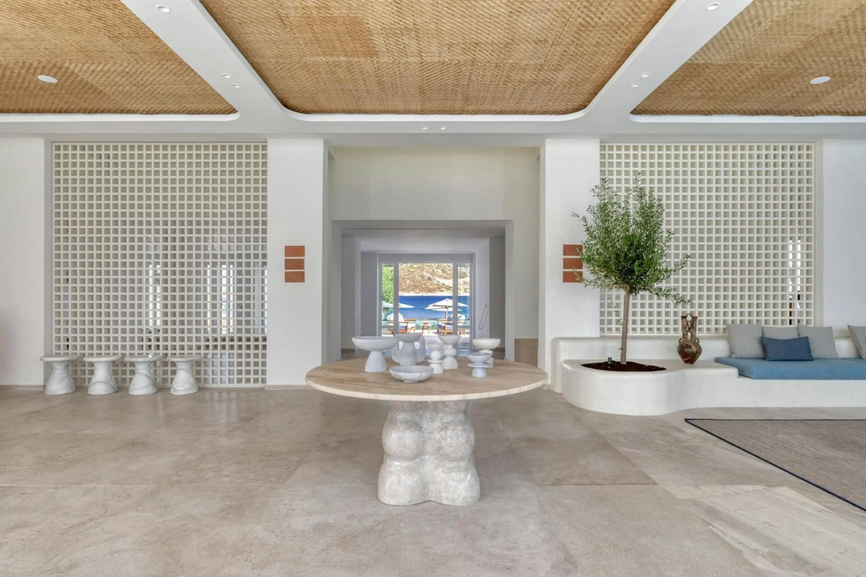 Lobby or reception in Patmos Aktis, a Luxury Collection Resort & Spa, Greece