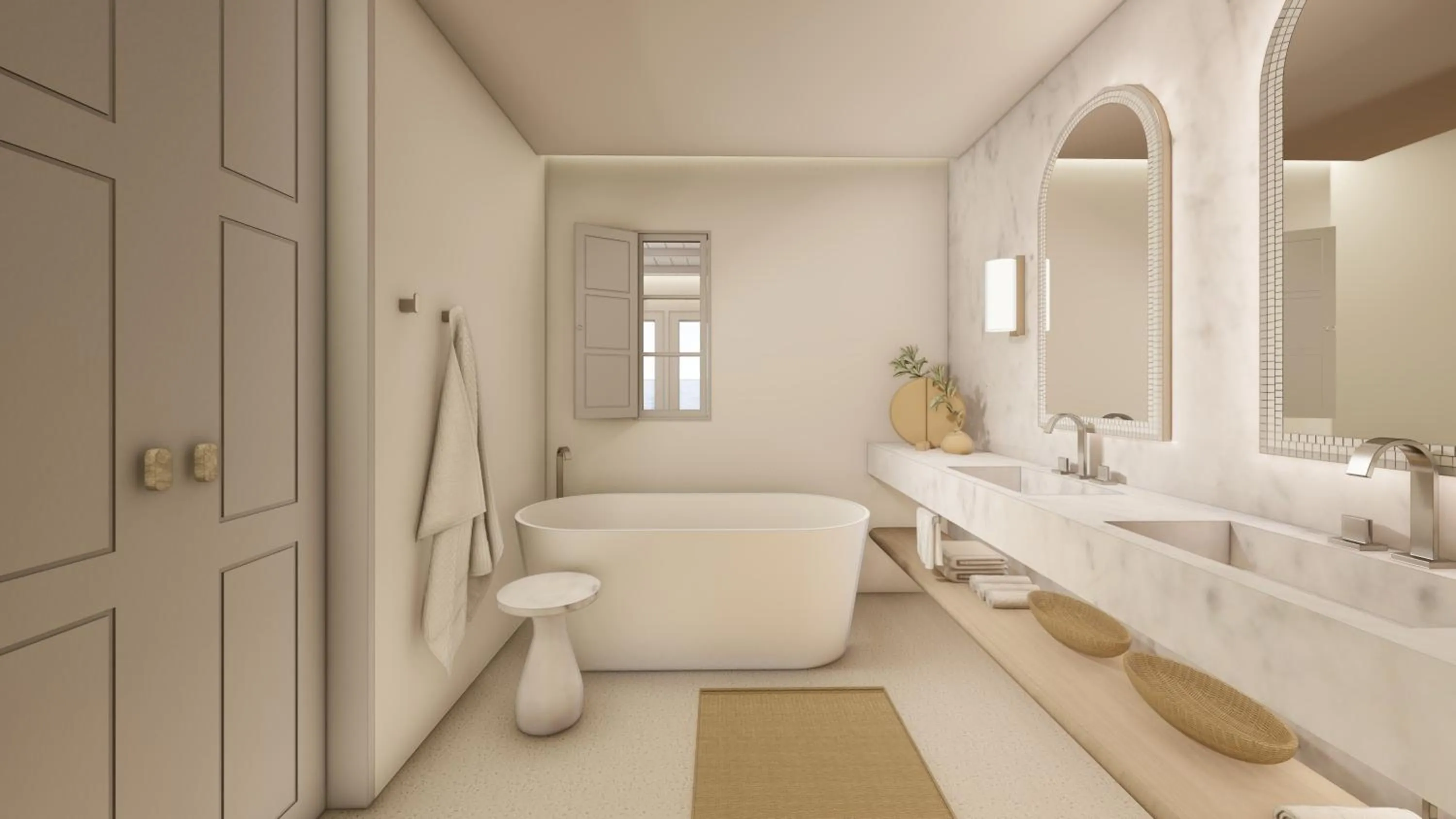 Bath in Patmos Aktis, a Luxury Collection Resort & Spa, Greece