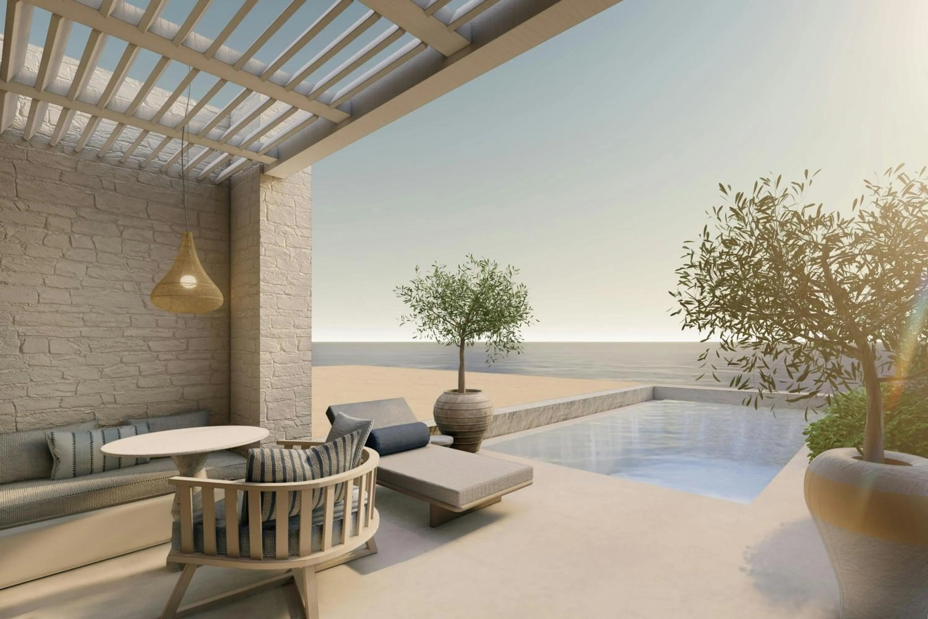 Swimming pool in Patmos Aktis, a Luxury Collection Resort & Spa, Greece