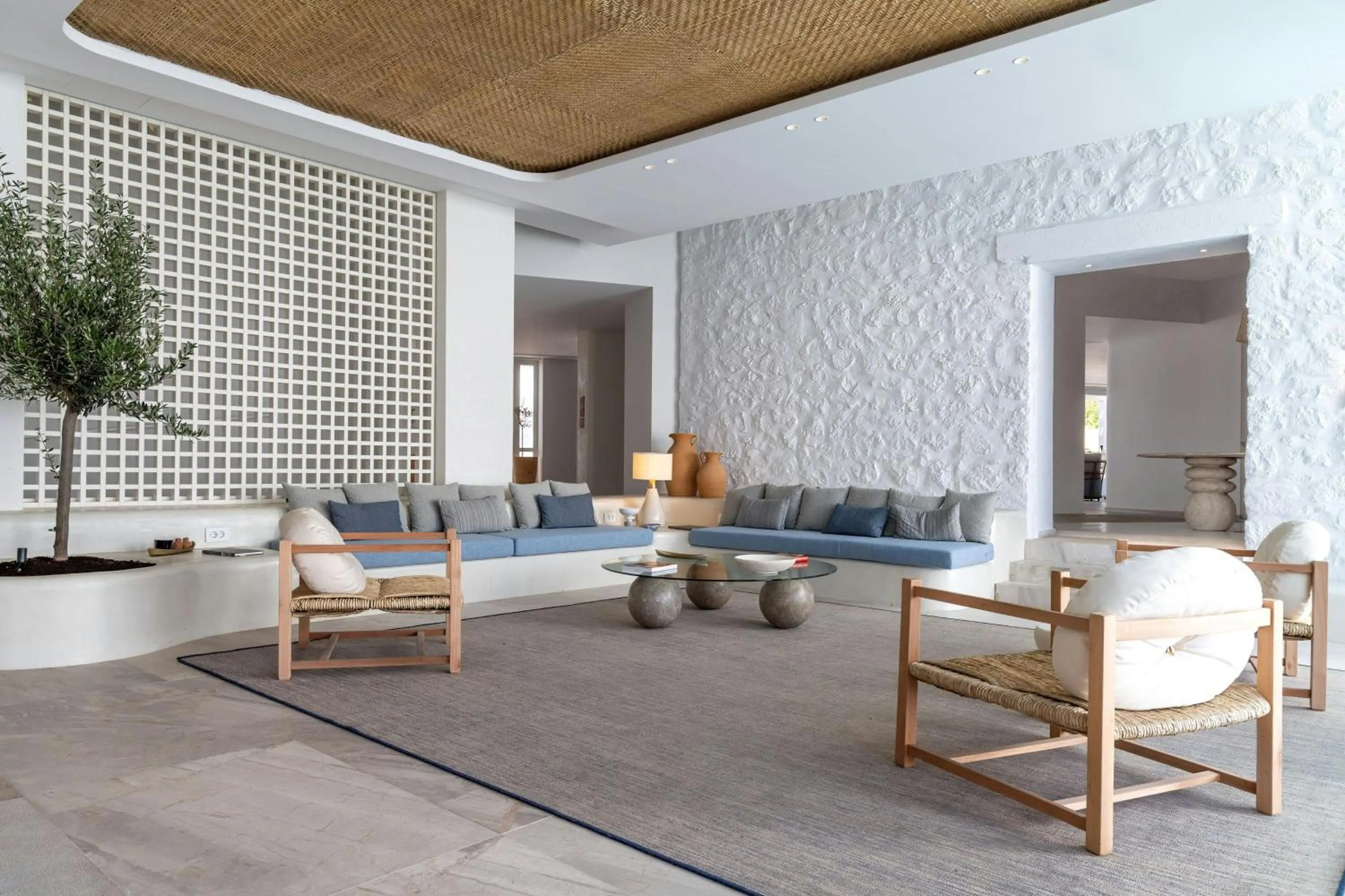 Lobby or reception in Patmos Aktis, a Luxury Collection Resort & Spa, Greece