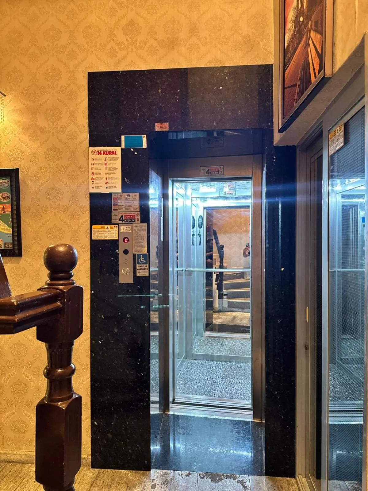 elevator in Temiz Hotel